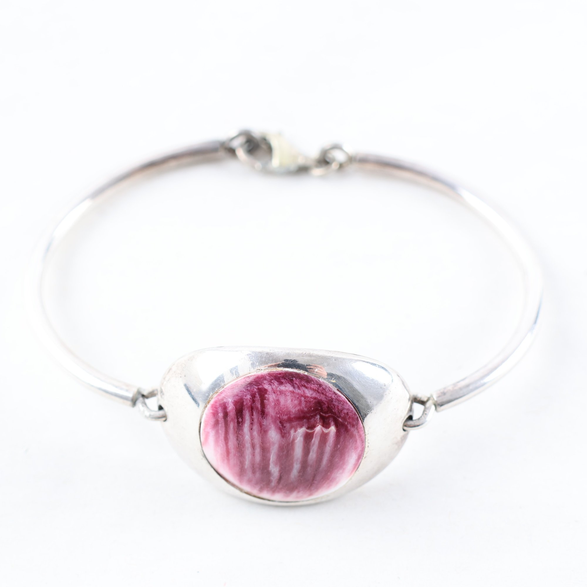 Armring, silver, sten, brv: 22.6g