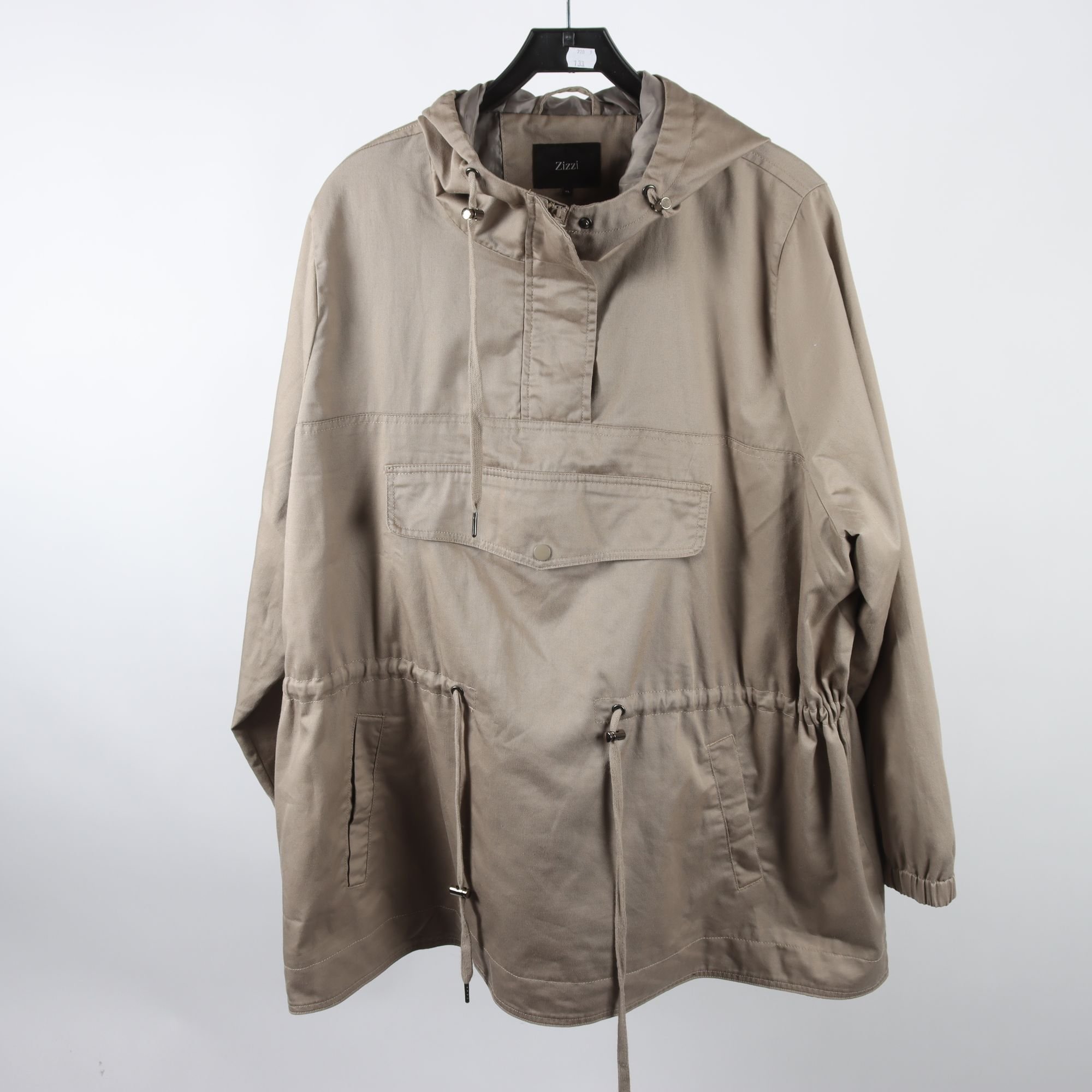 Anorak, Zizzi, beige/grå, stl. XL.