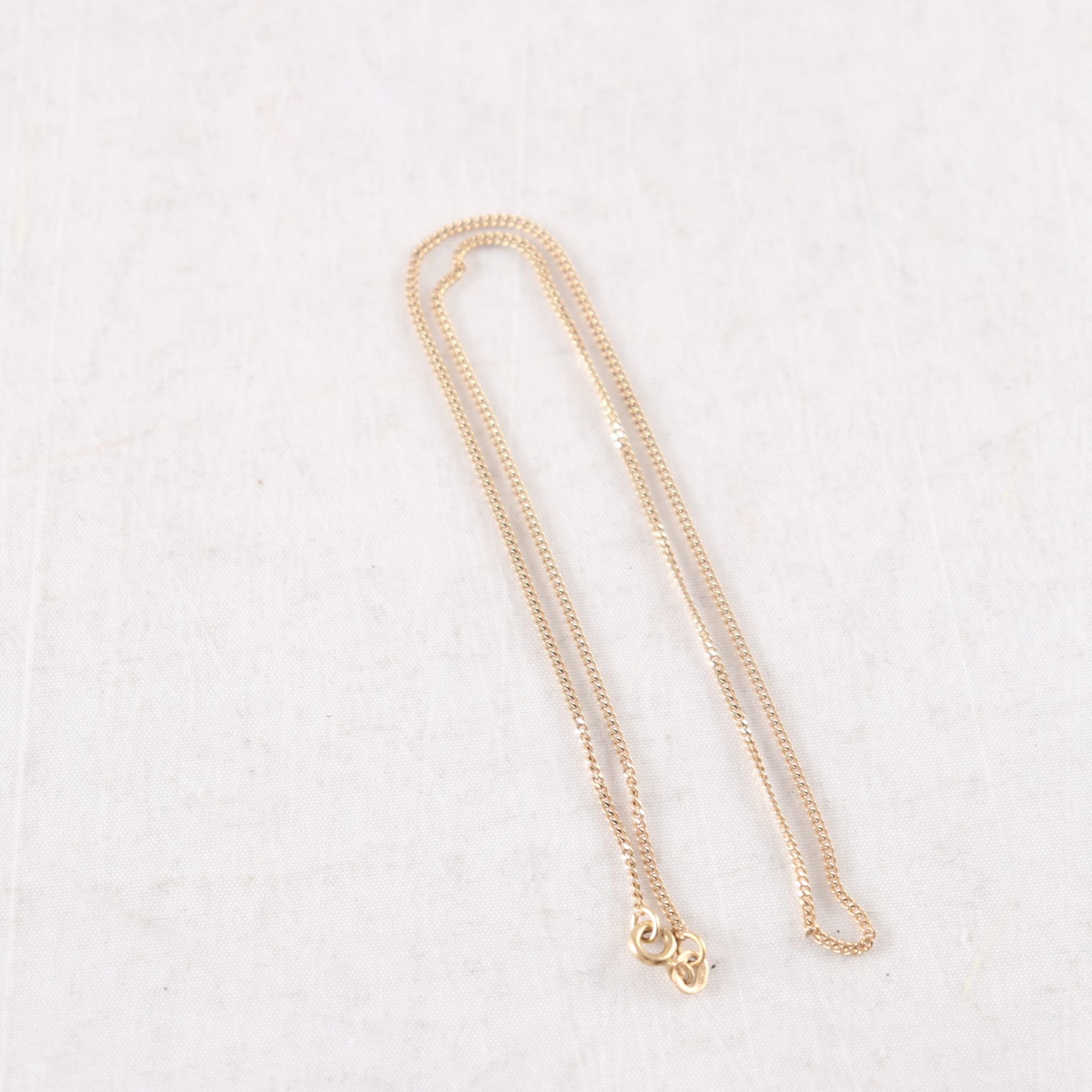 Halskedja, pansarlänk, guld 750/18K.