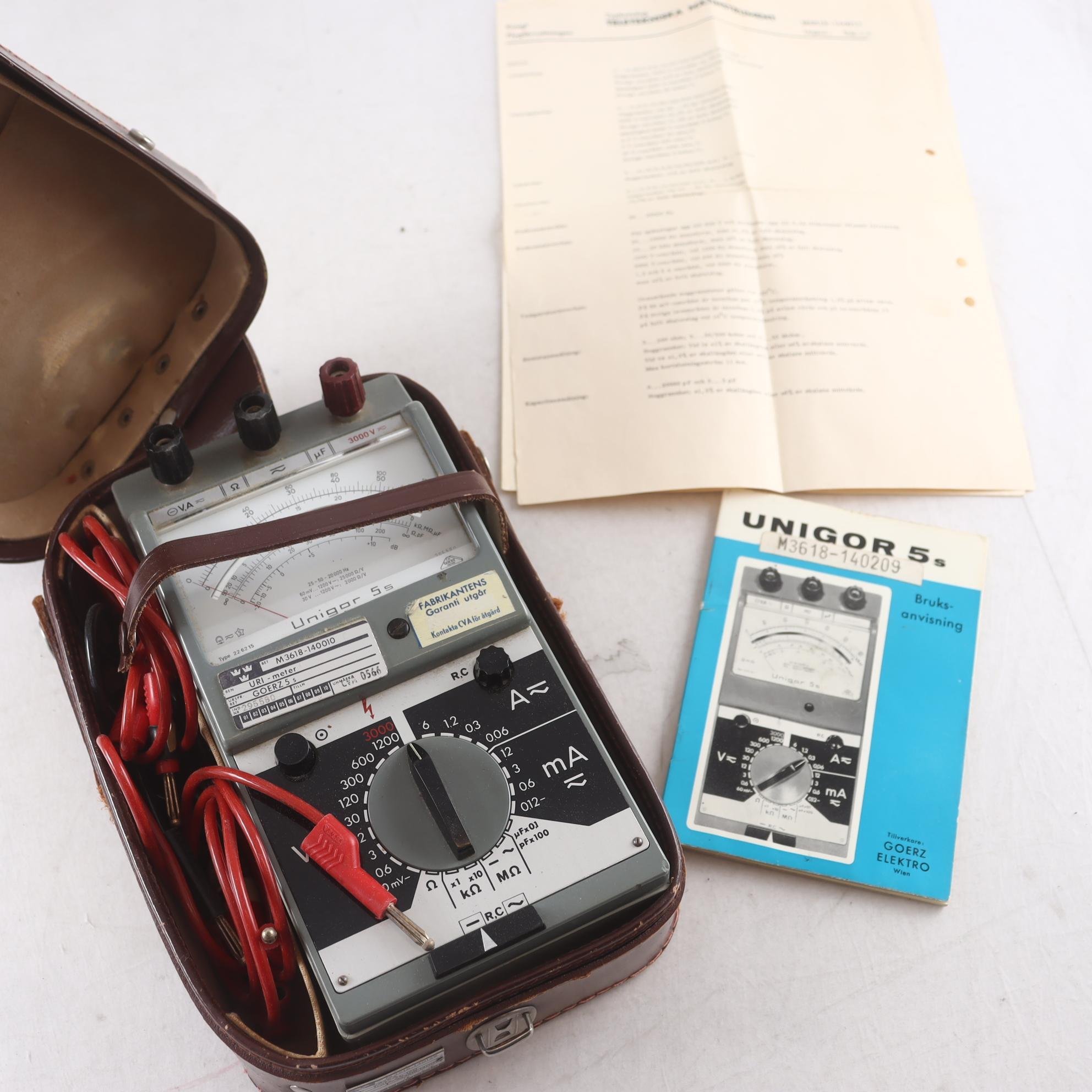 Multimeter, Unigor 5S, vintage