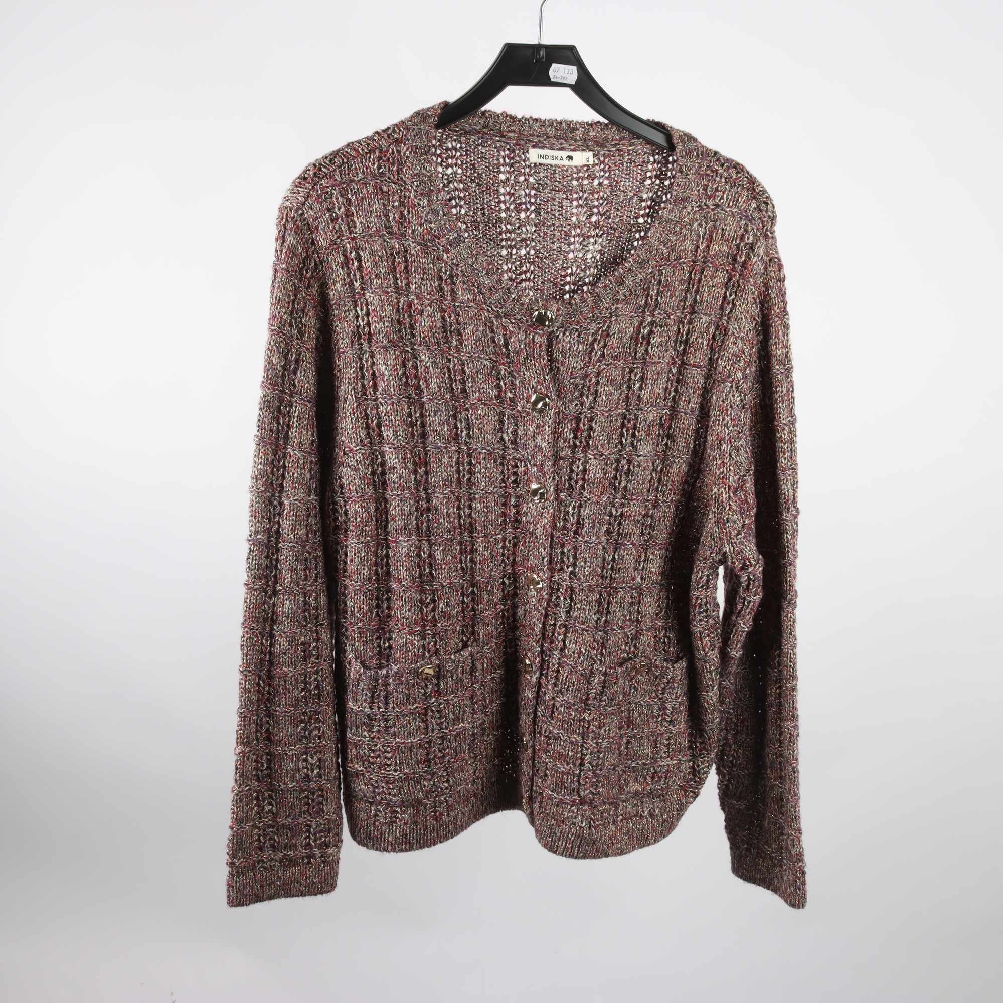 Stickad kofta, Indiska, stl. XL