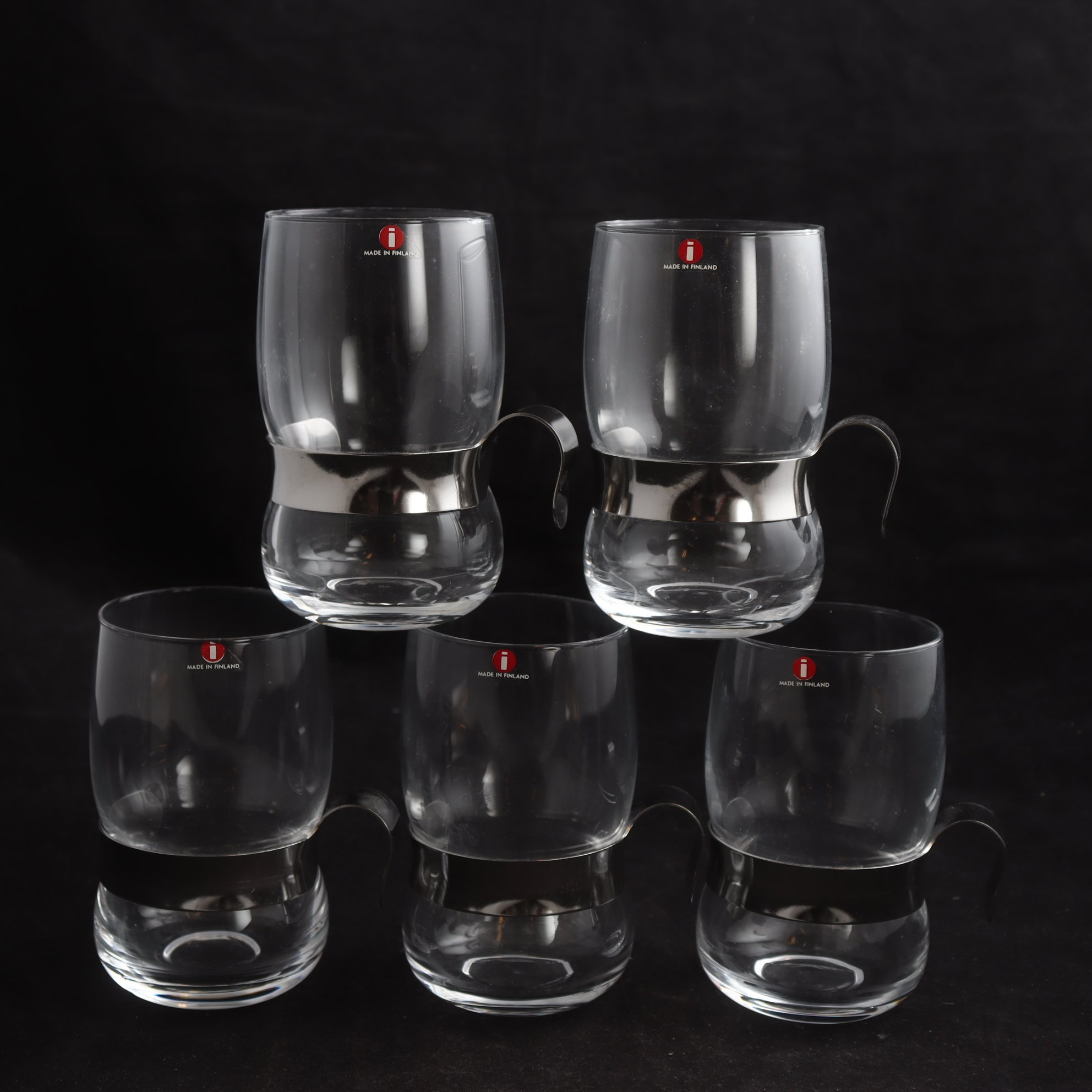 Glasmugg, Iittala ”Paula”, 5 st