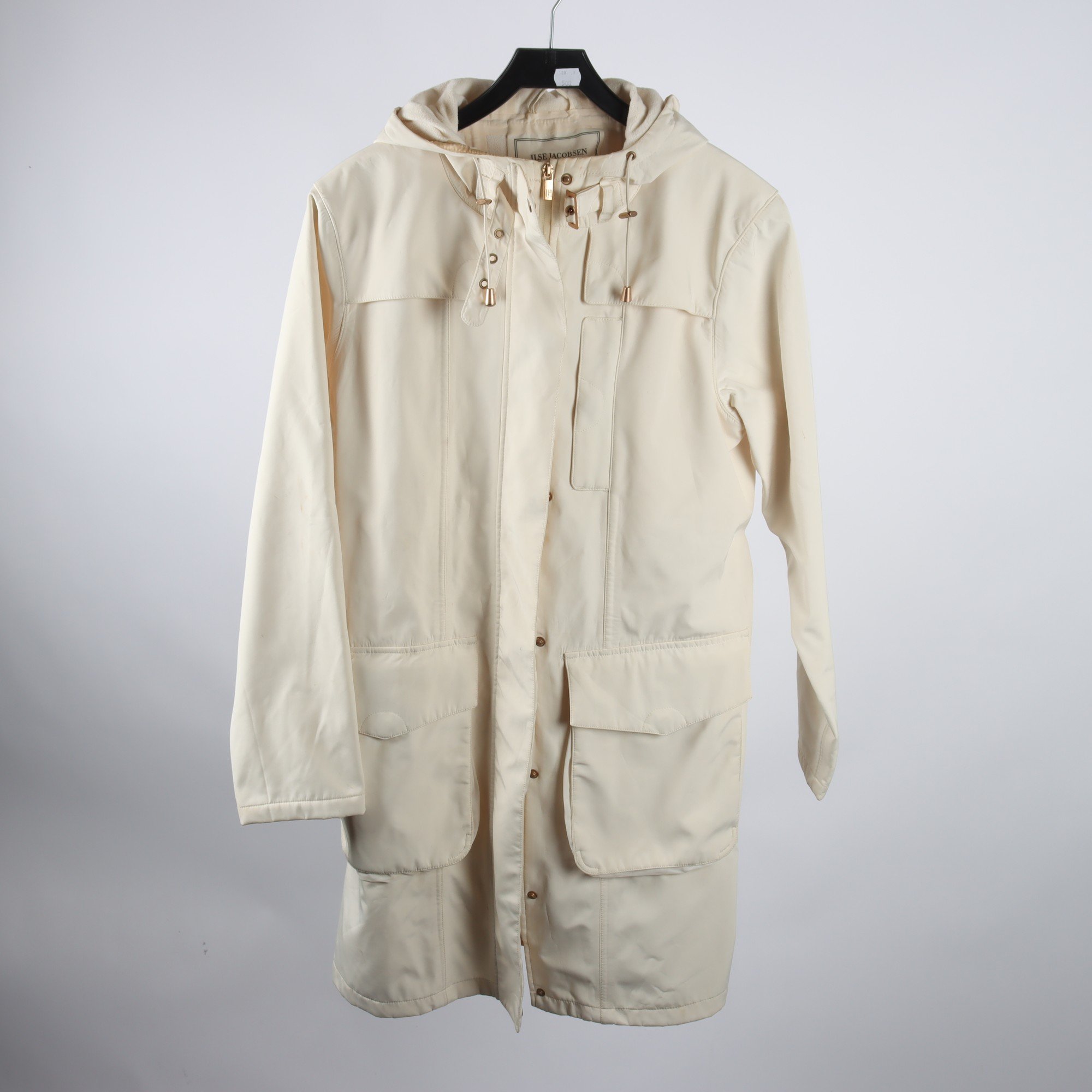 Regnkappa, Ilse Jacobsen, beige, stl. 42.