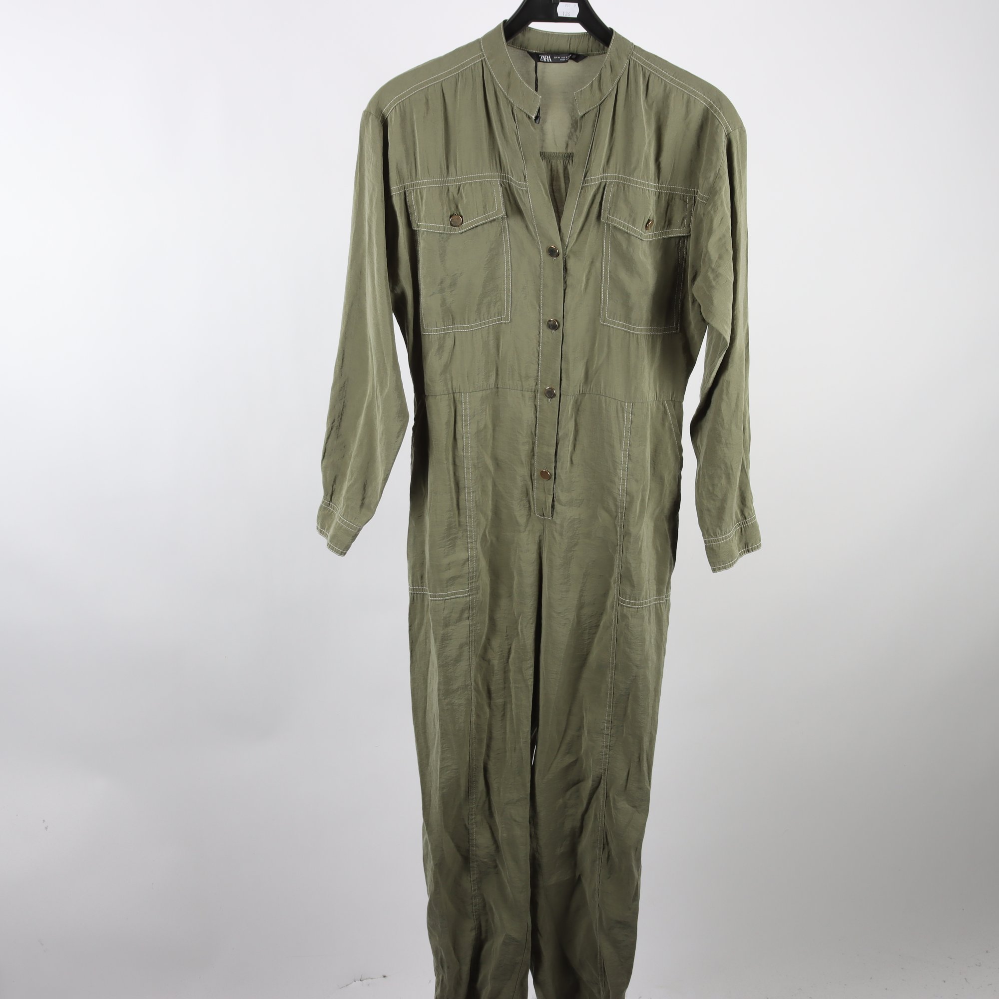 Byxdress, Zara, grön, stl. M