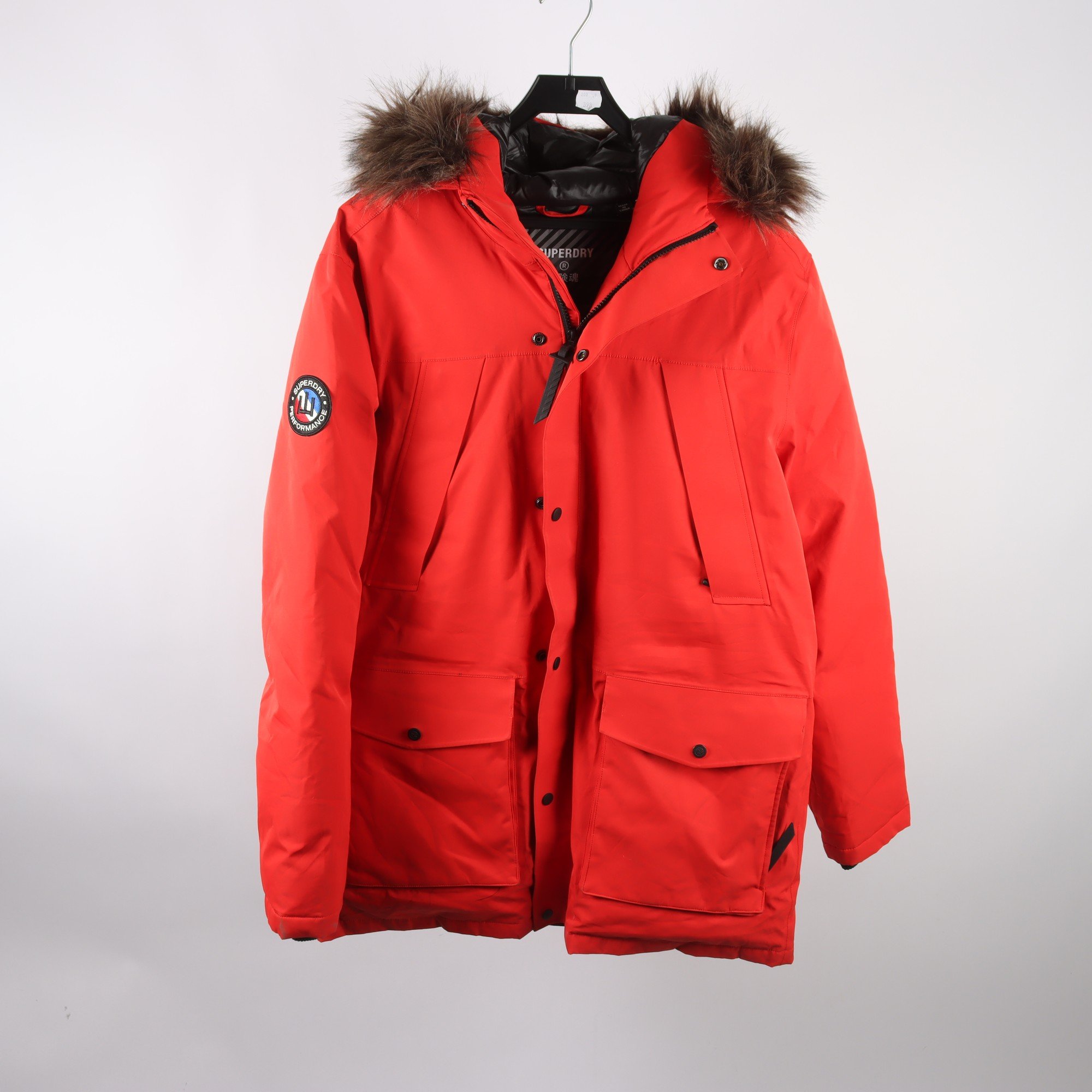 Vinterjacka, Superdry, röd, stl. 2XL.