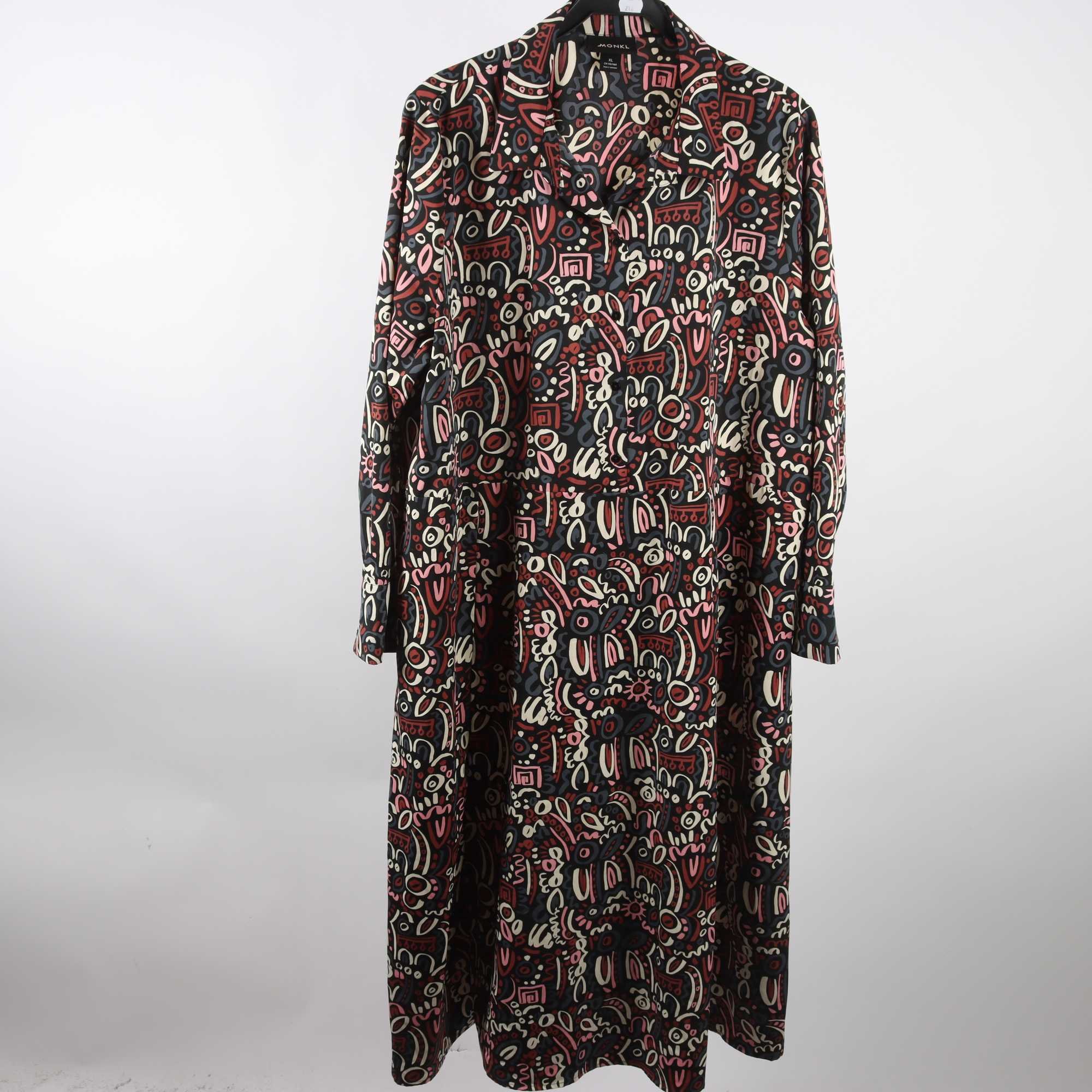 Klänning, Monki, rosa, grå, stl. XL.