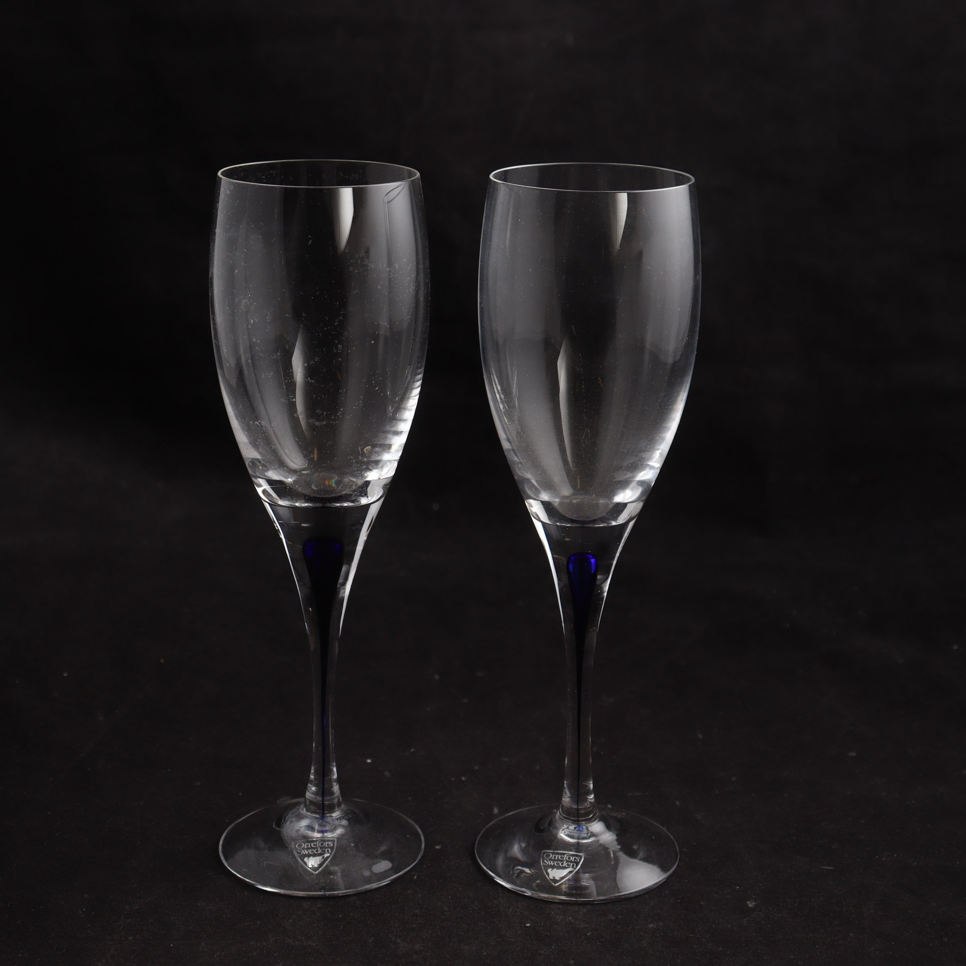 Glas, vitvinsglas, Intermezzo, Erika Lagerbielke, Orrefors