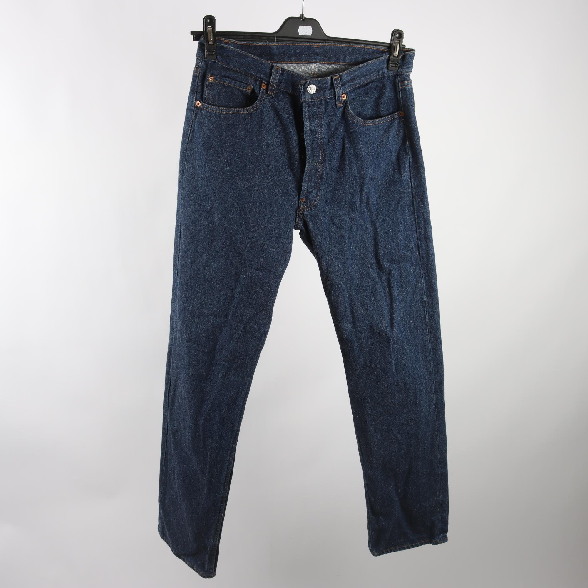 Jeans, Levis, 501, blå, stl. 33/34.