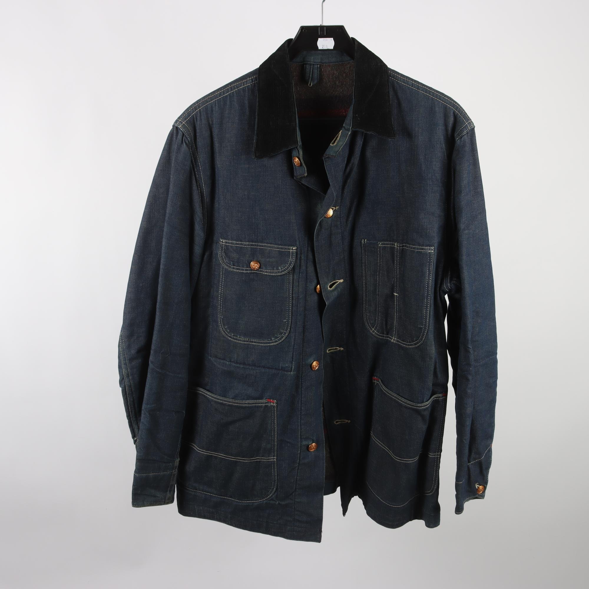 Jeansjacka, Okänd, blå, stl. 38.