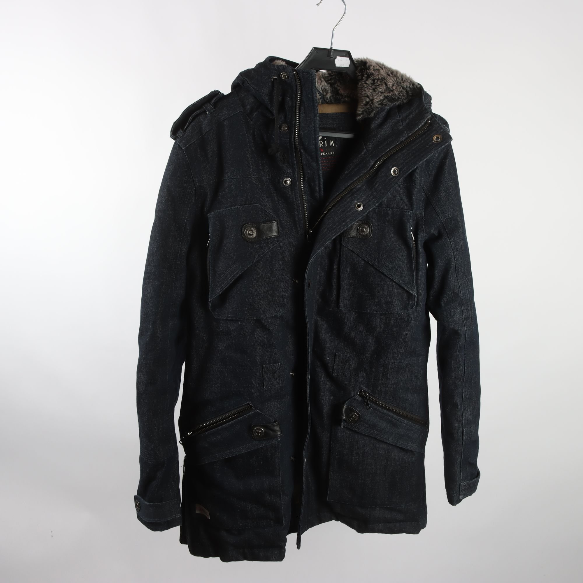 Vinterjacka, Riorim, blå, jeans, stl. ca. M.