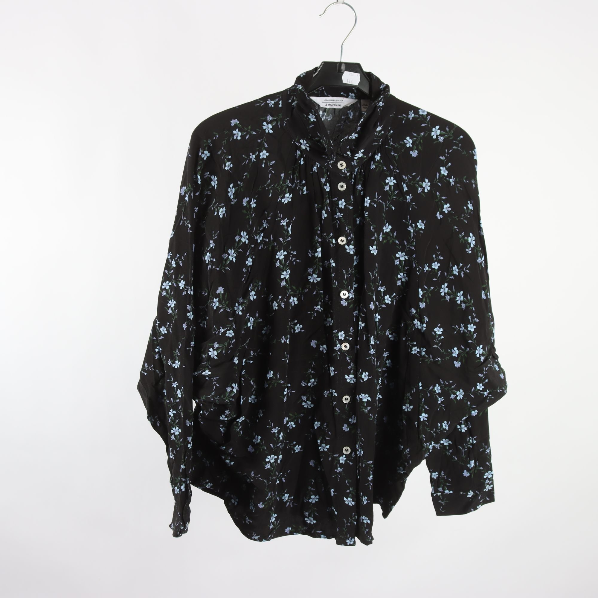 Blus, & Other Stories, svart, blommig, stl. 40