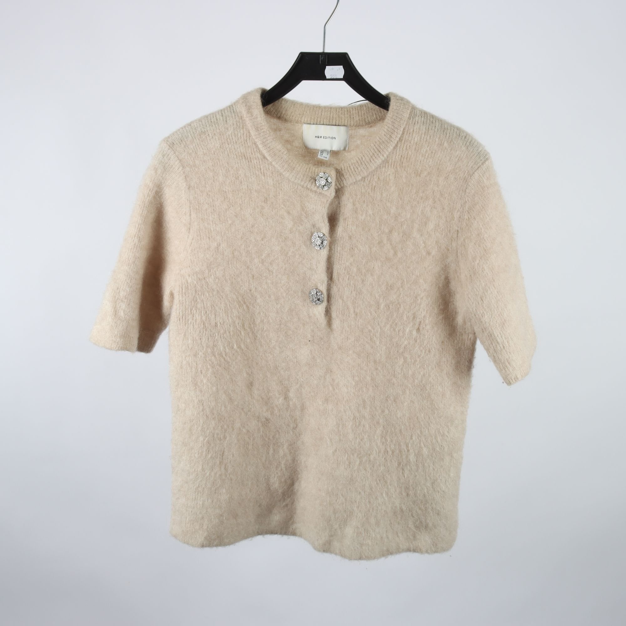 Tröja, H&M Edition, beige, ull, mohair, stl. L.