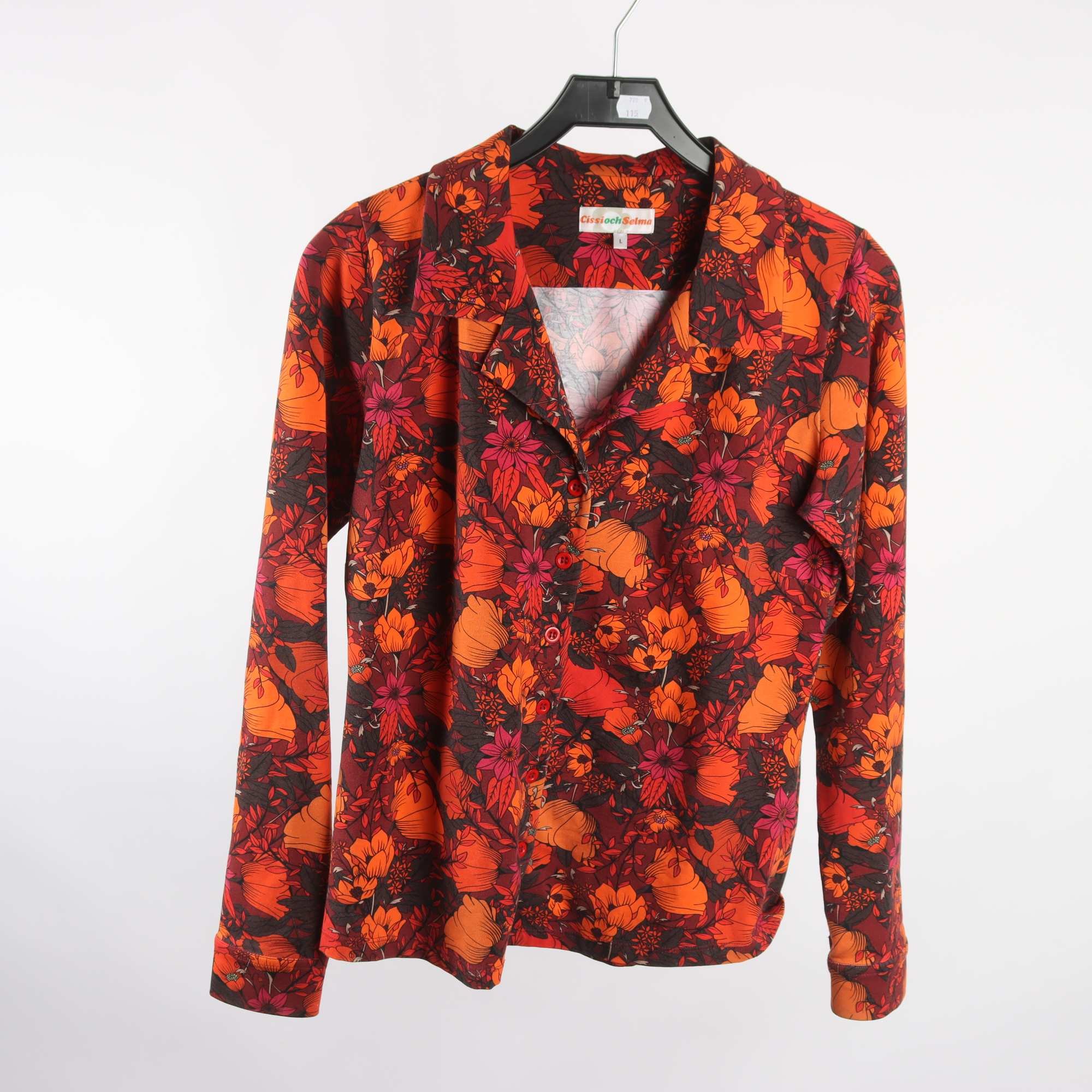 Blus/tröja, Cissi och Selma, blommig, stl. L