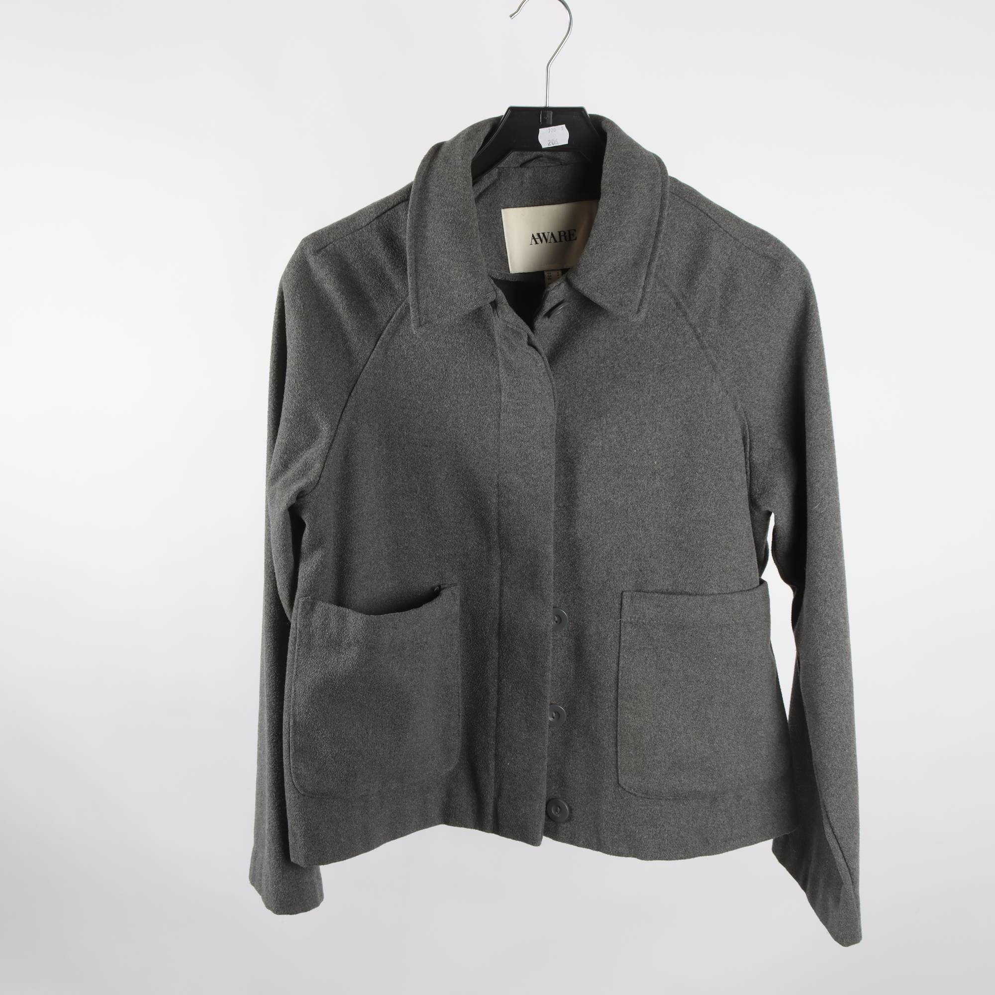 Jacka, Aware, grå, ullmix, stl. S.
