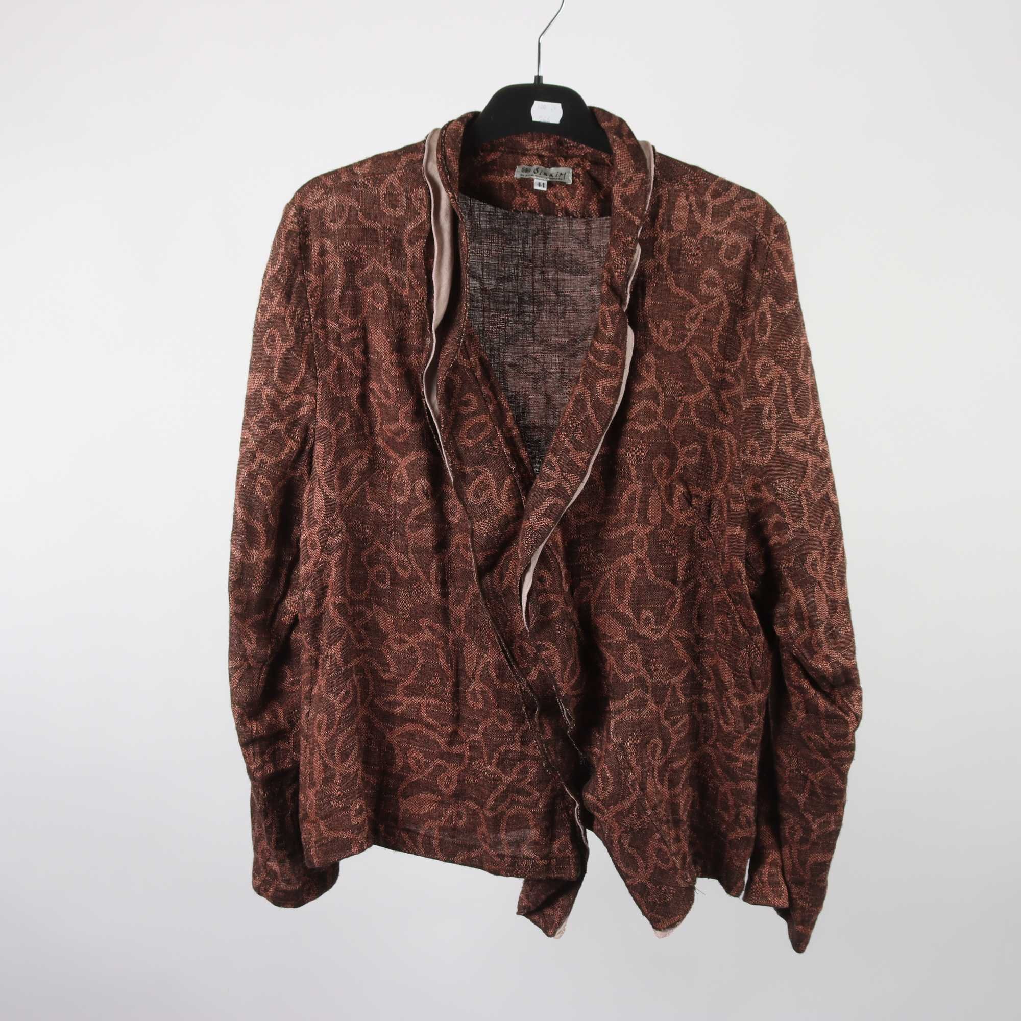 Jacka, Sikkim, brun, 60% lin, stl. 44.