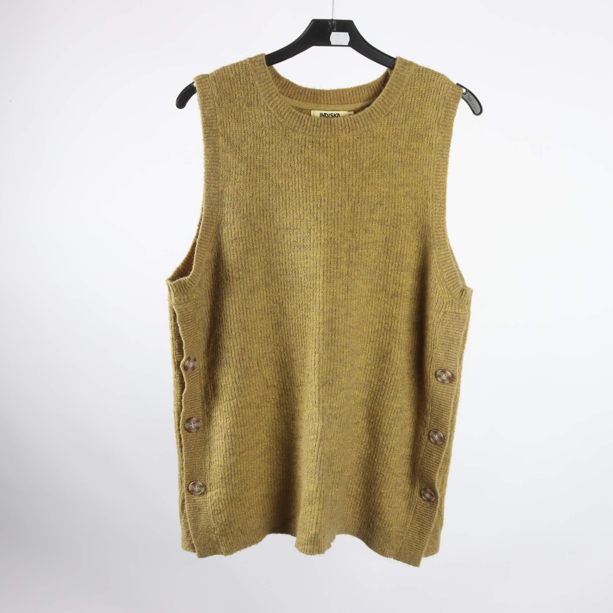 Väst, Indiska, grön, ullmix, stl. M.