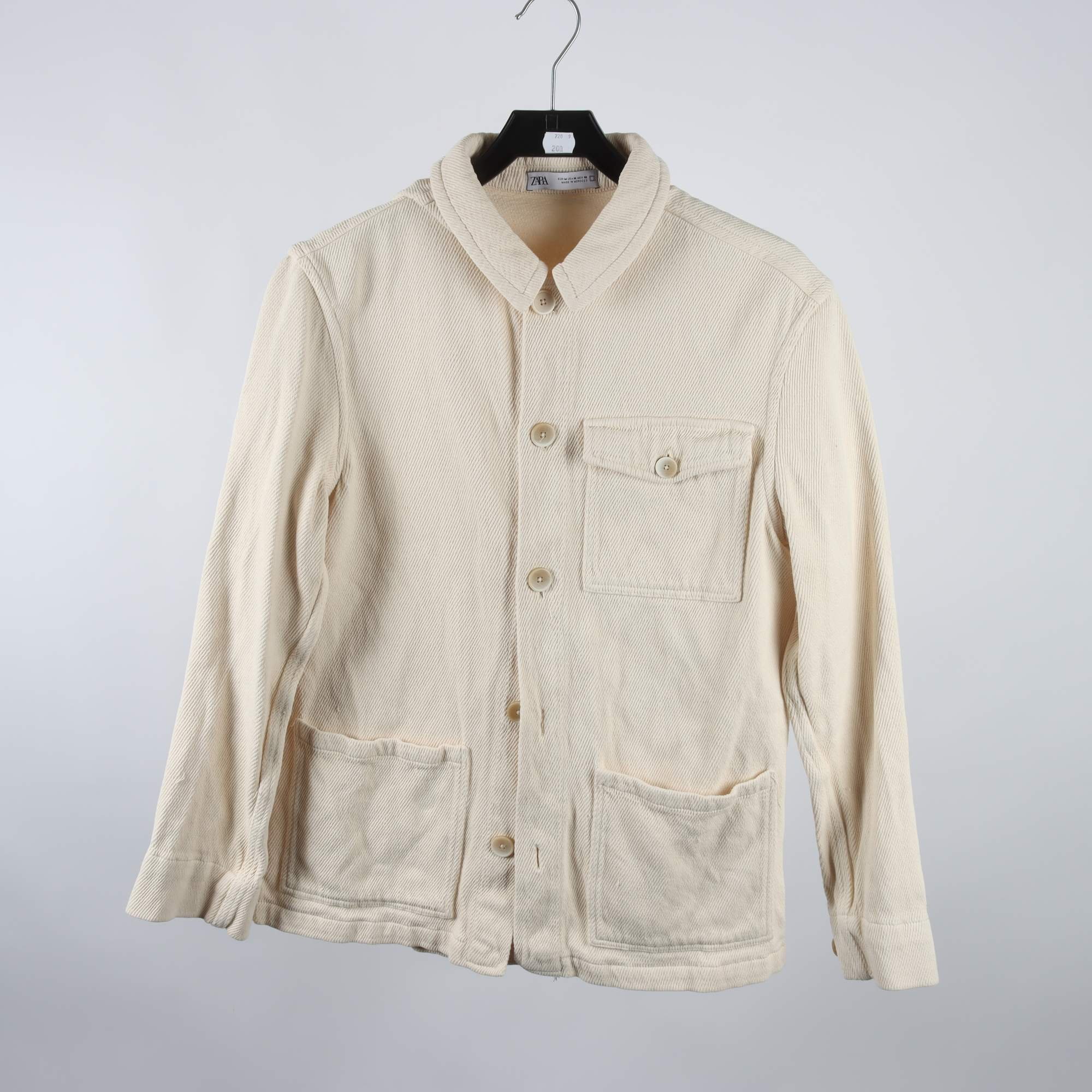 Skjortjacka, Zara, beige, stl. M.