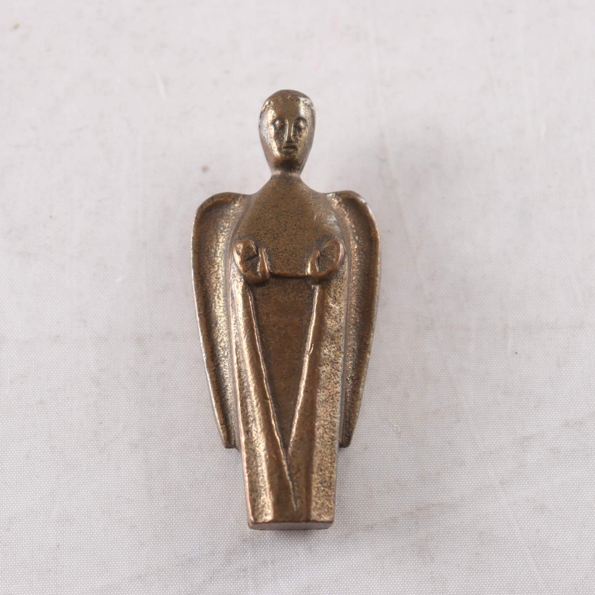 Skyddsängel, brons, tillskriven Christoph Fischbach, Tyskland