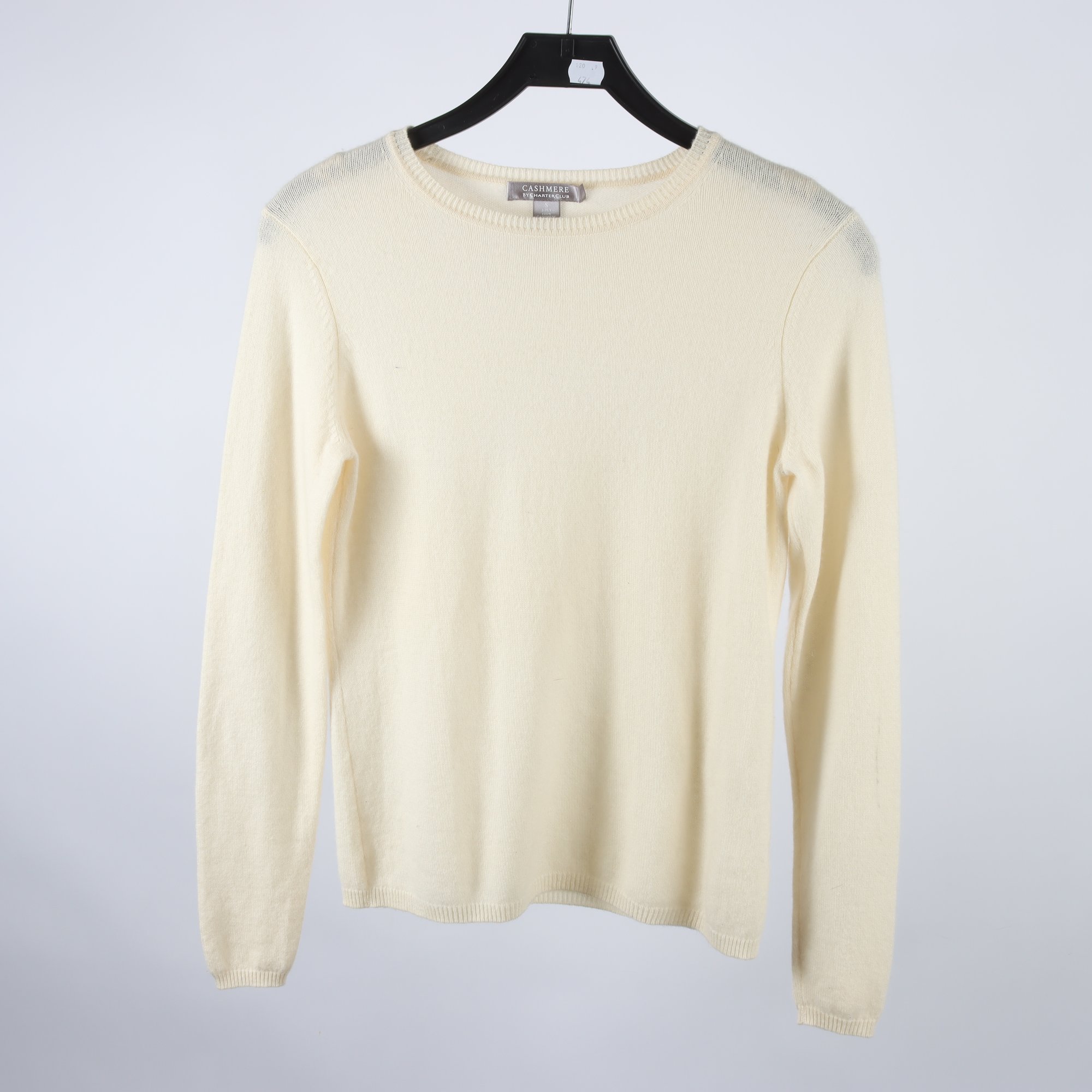 Tröja, Cashmere, offwhite, 100% cashmere, stl. S.