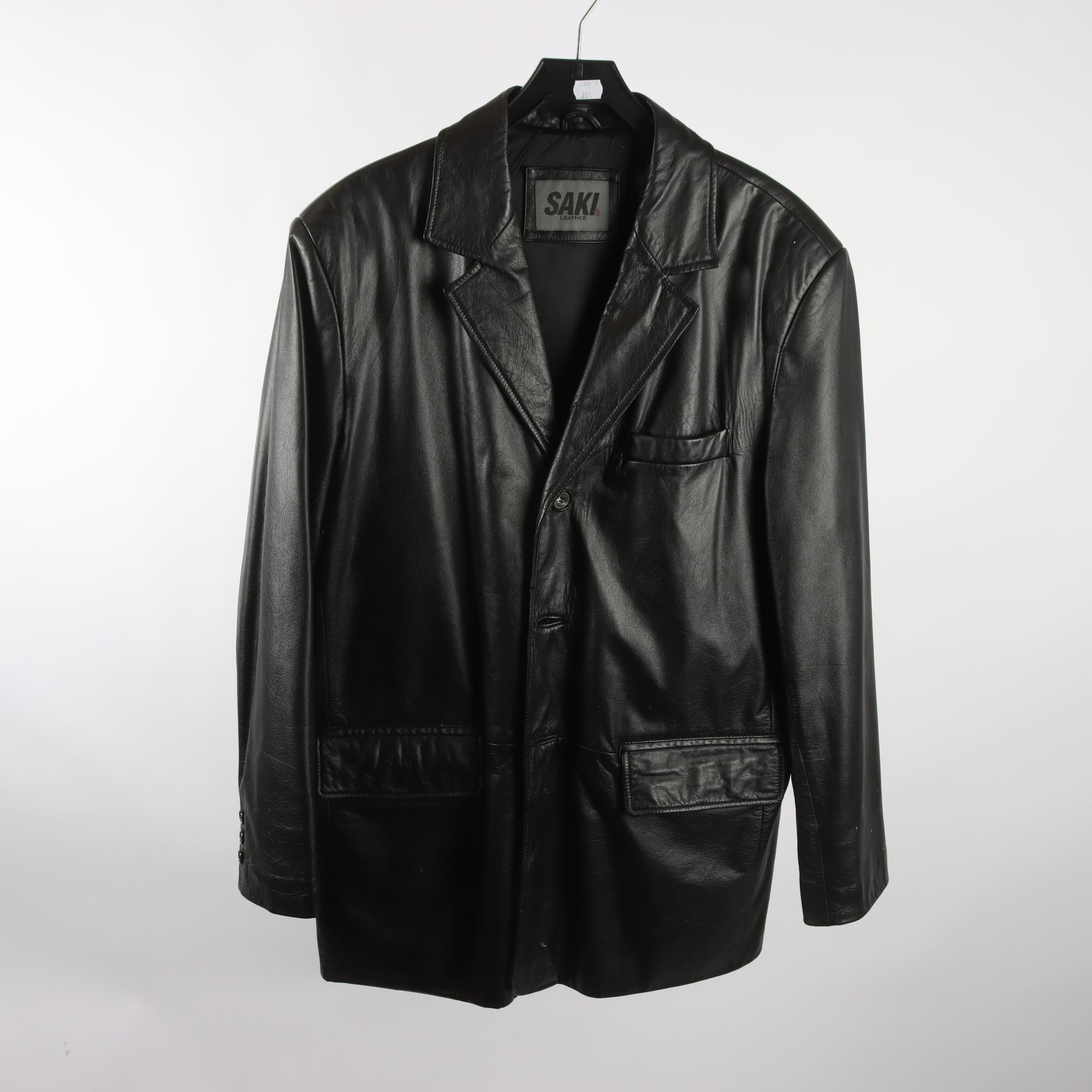 Skinnjacka, Saki, svart, stl. 50.
