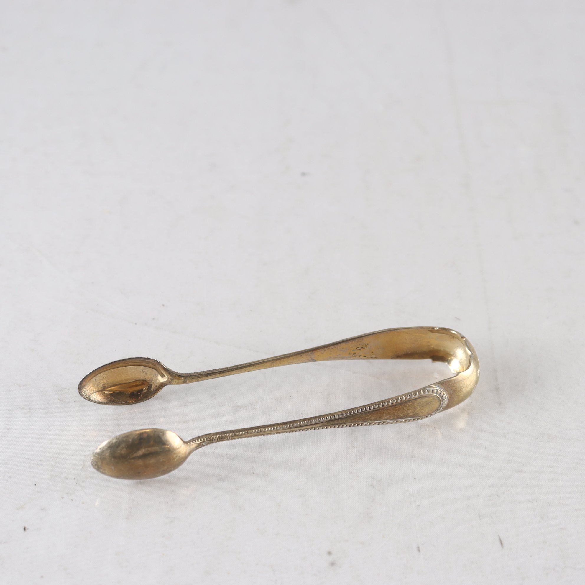 Sockertång, förgyllt silver, Stockholm, 1901