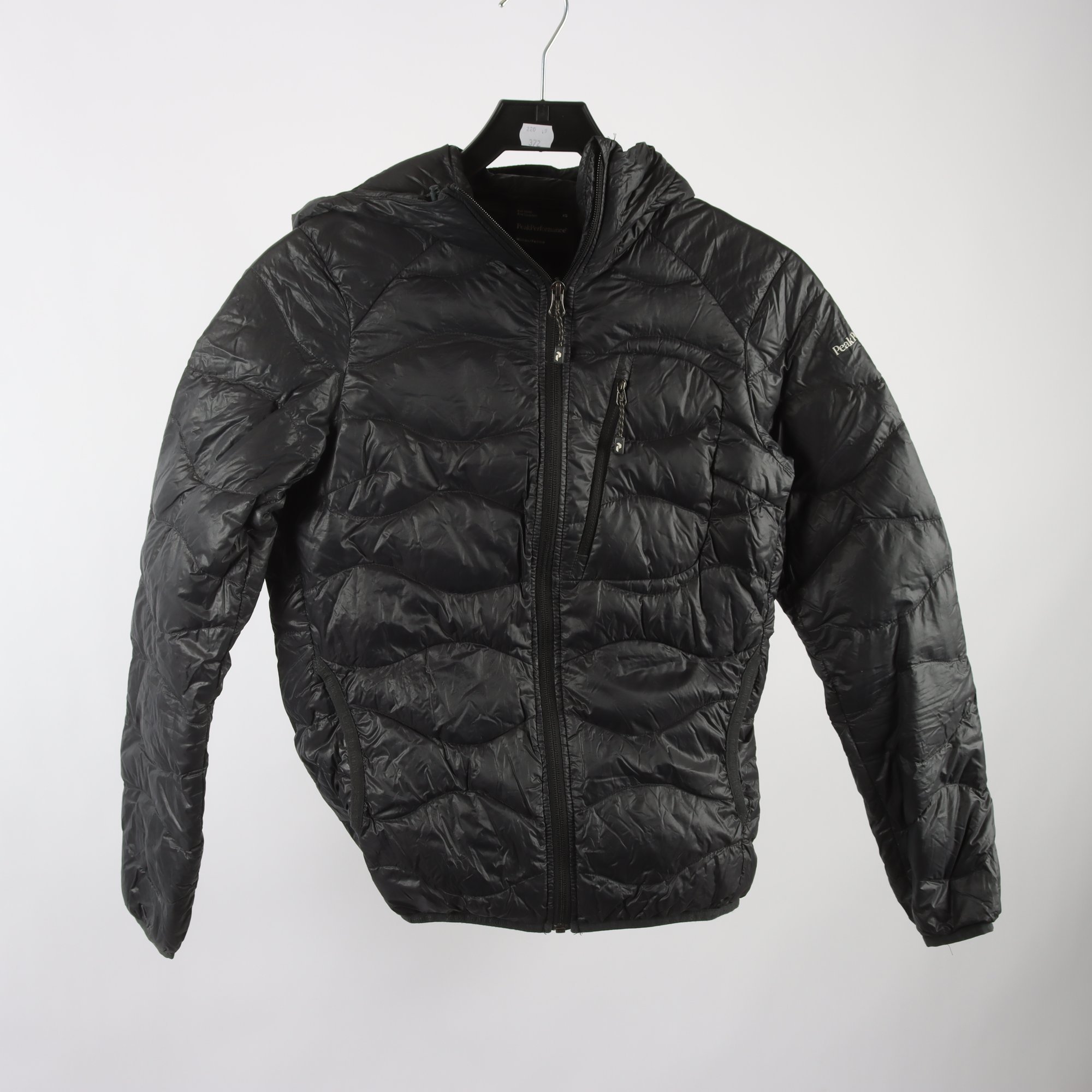 Dunjacka, Peak Performance, svart, stl. XS.