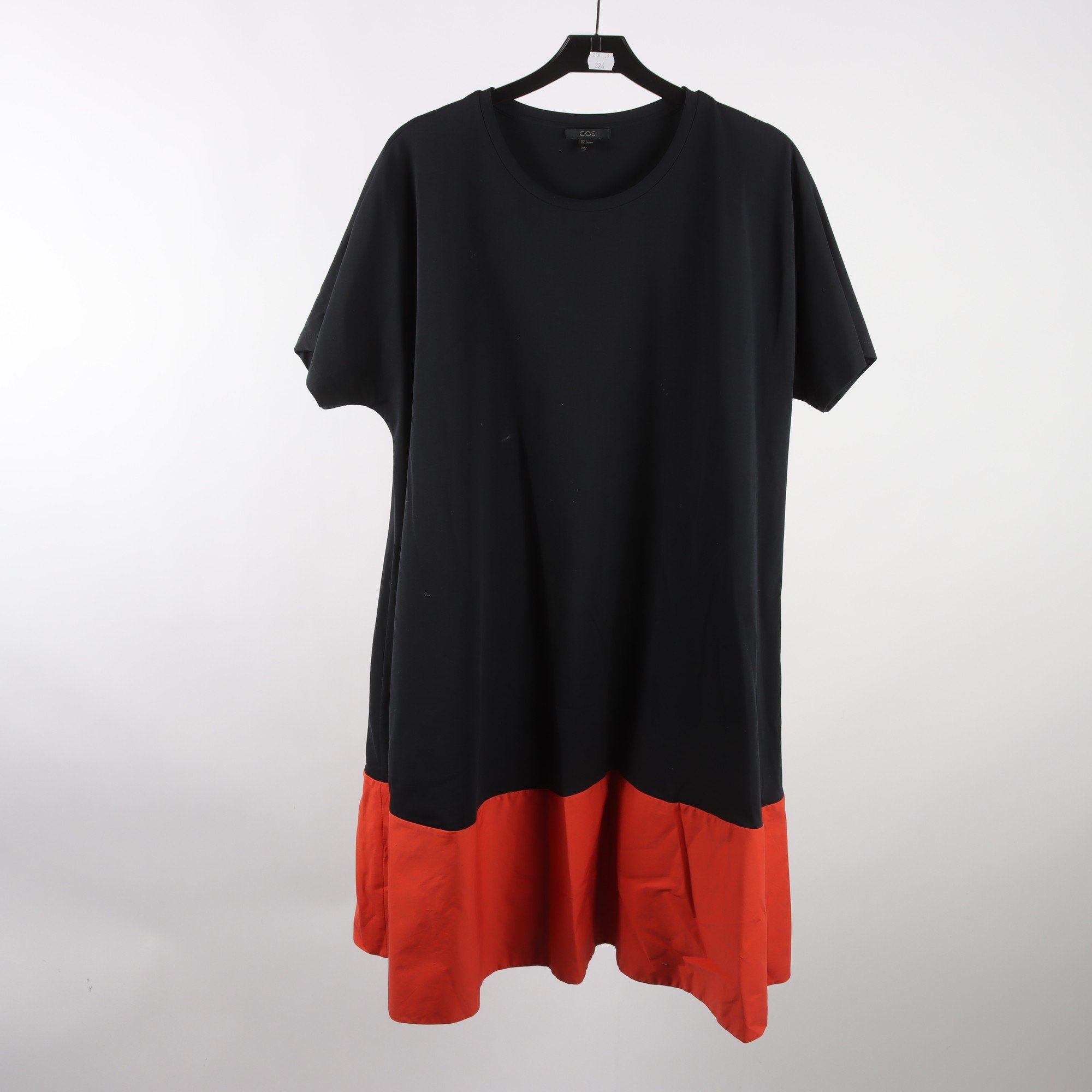 Klänning, COS, grå, orange, stl. L.