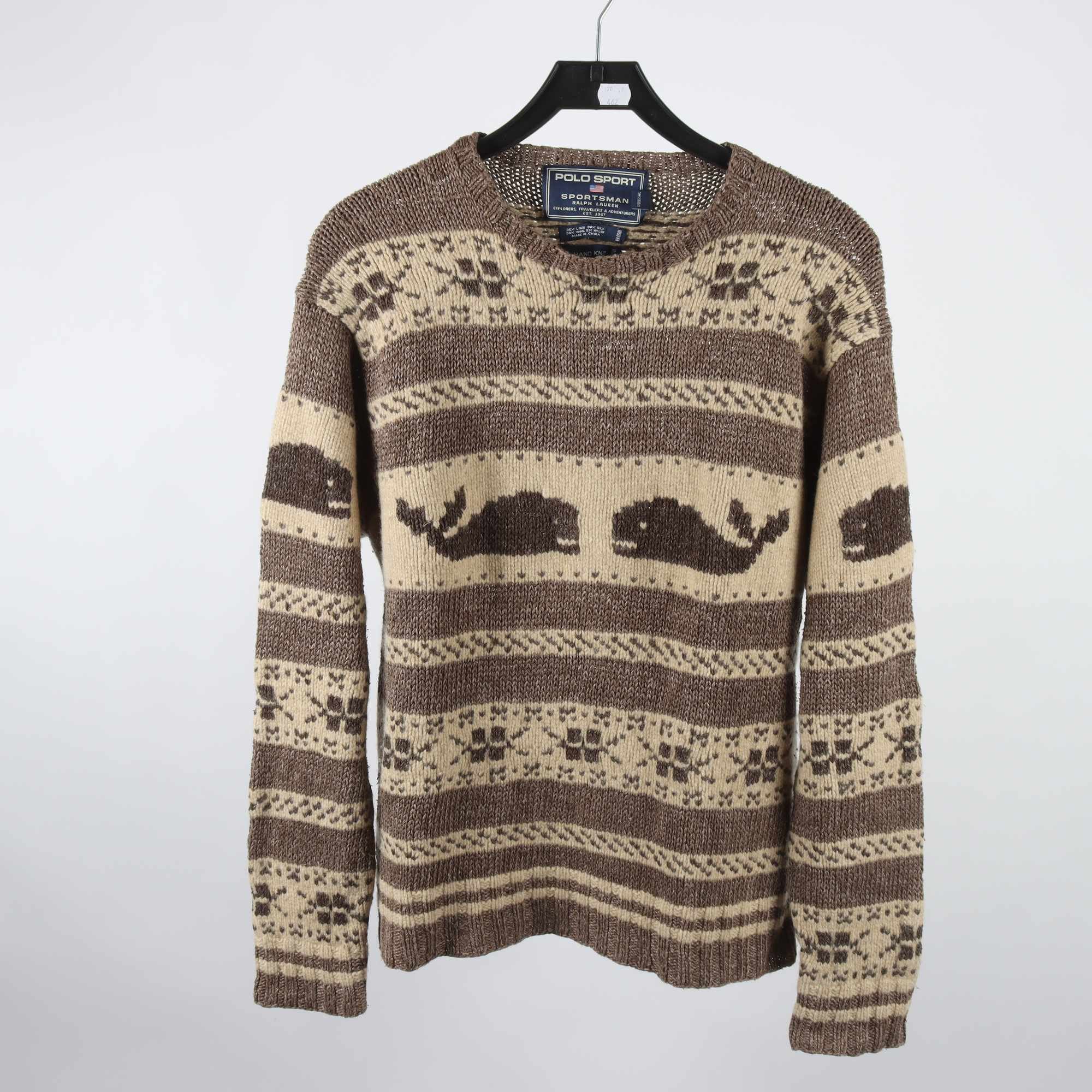 Tröja, Polo Sport, beige, ull, silke, stl. M.