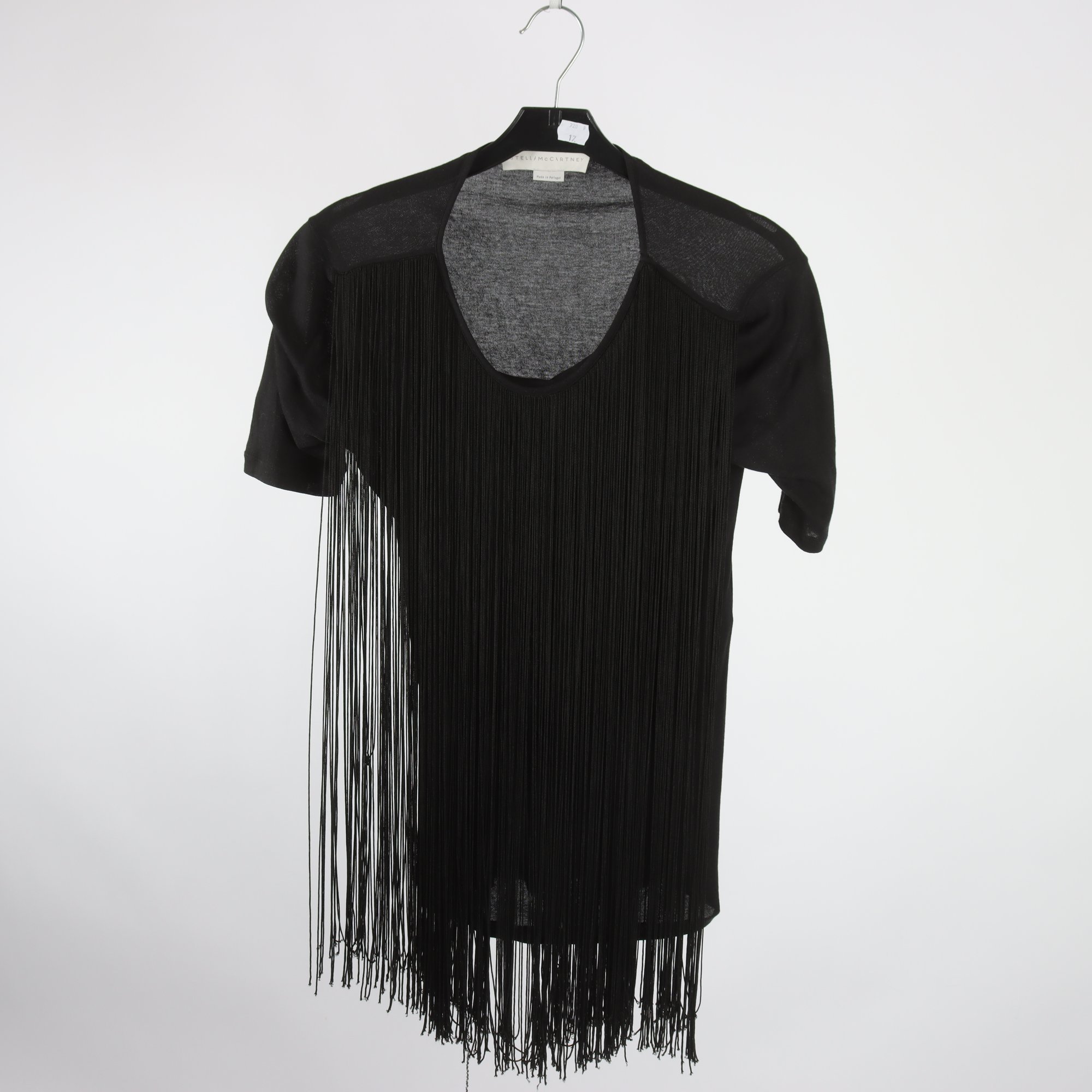 Tröja, Stella McCartney, svart, fransar, stl. 40