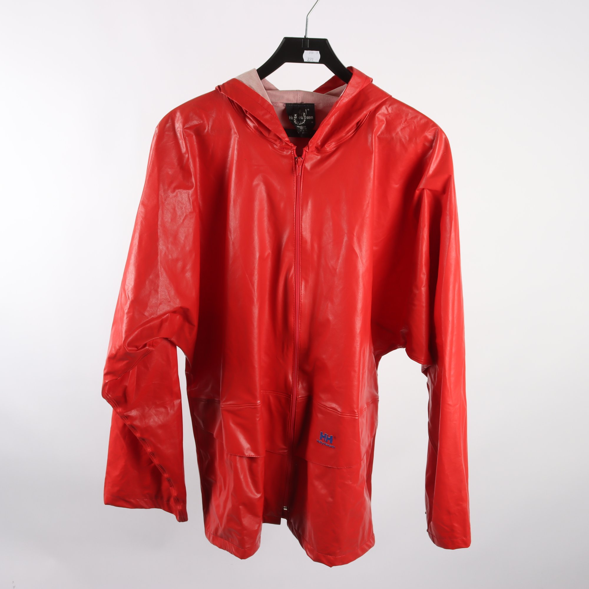 Regnjacka, Helly Hansen, röd, stl. M.