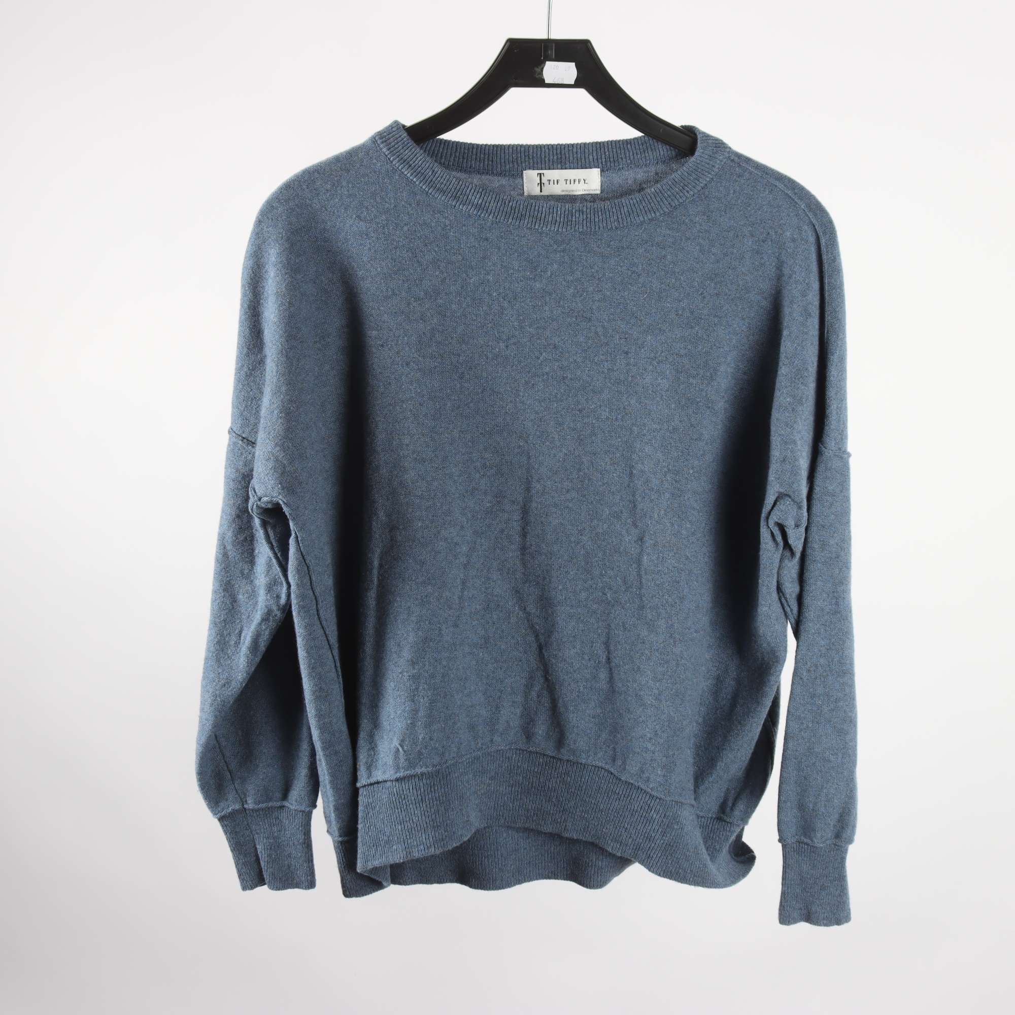 Tröja, Tif Tiffy, blå, ull, cashmere, stl. S/M.