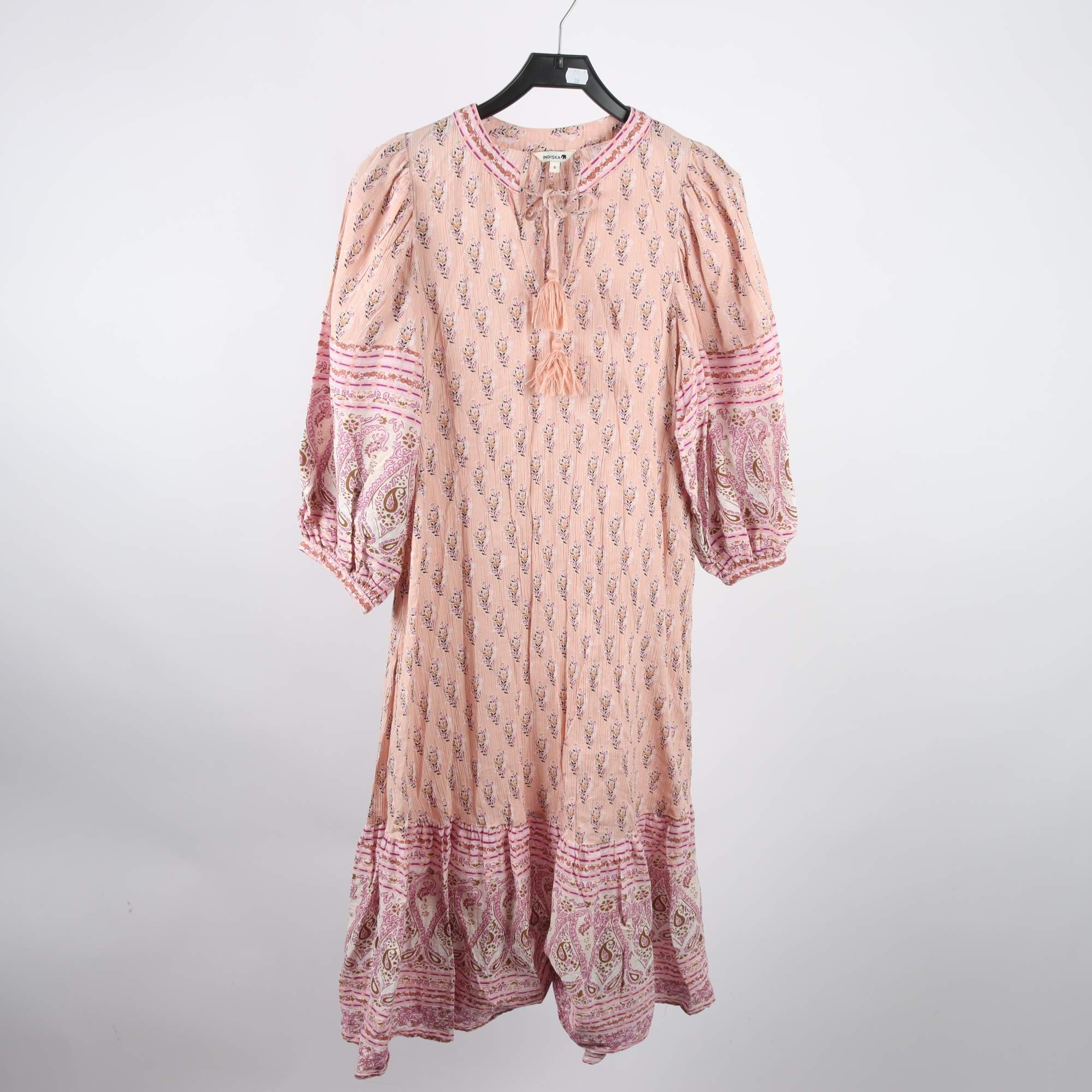 Klänning, Indiska, blommis, stl. S