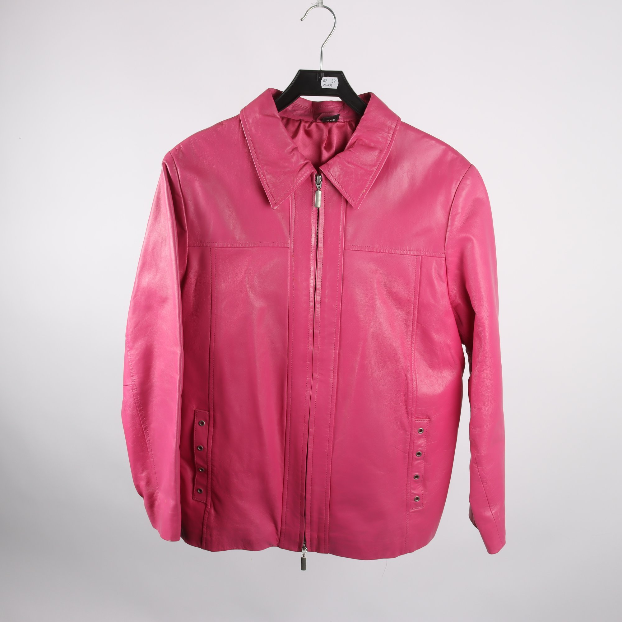 Skinnjacka, 100% läder, stl. 44