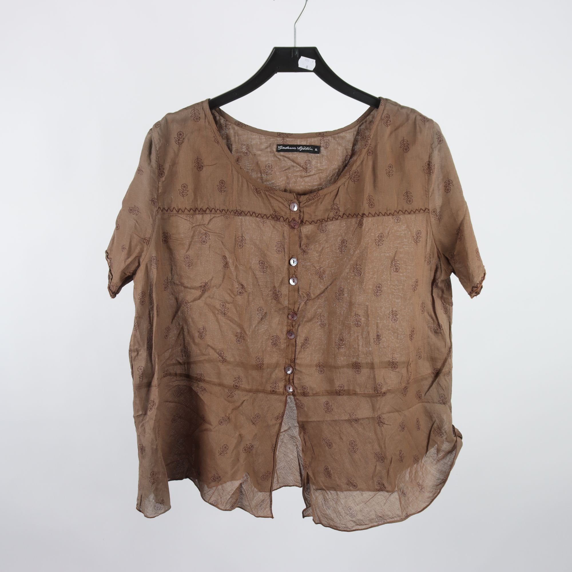 Blus, Gudrun Sjödèn, brun, stl. XL