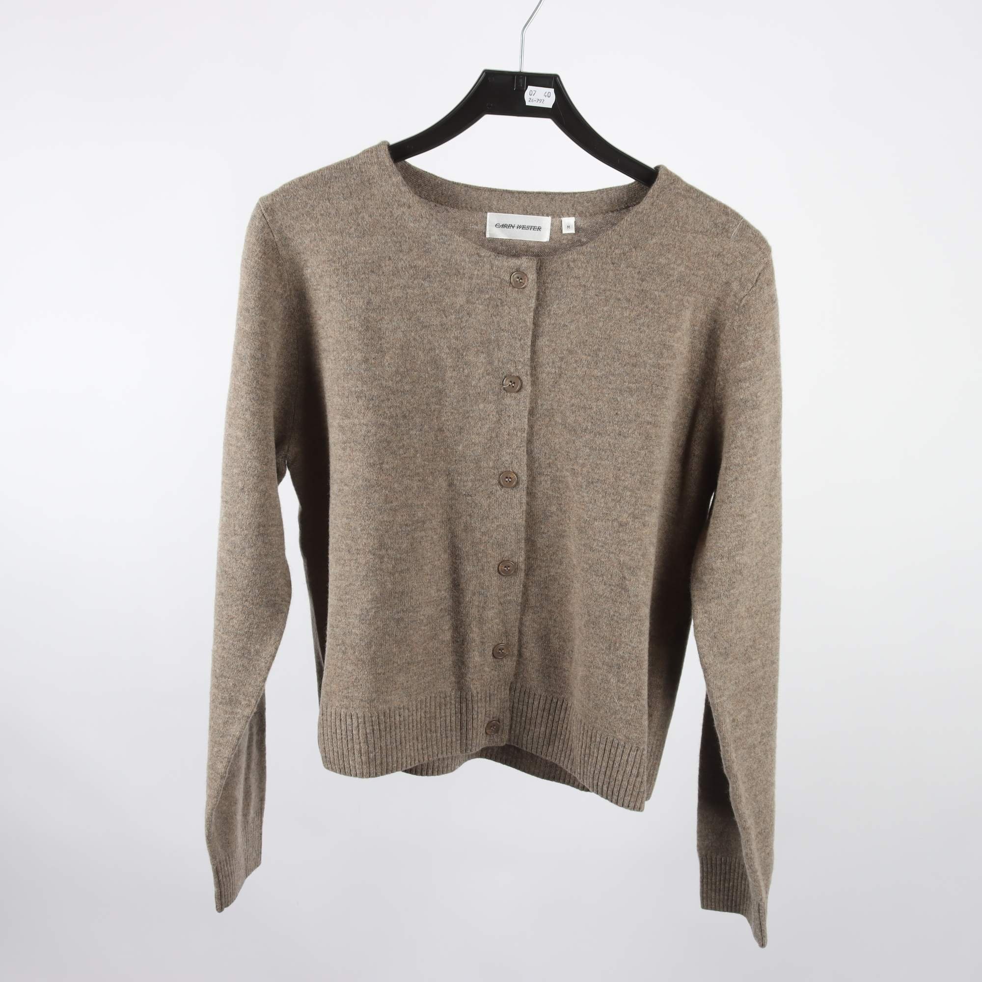 Stickad kofta, Carin Wester, stl. M