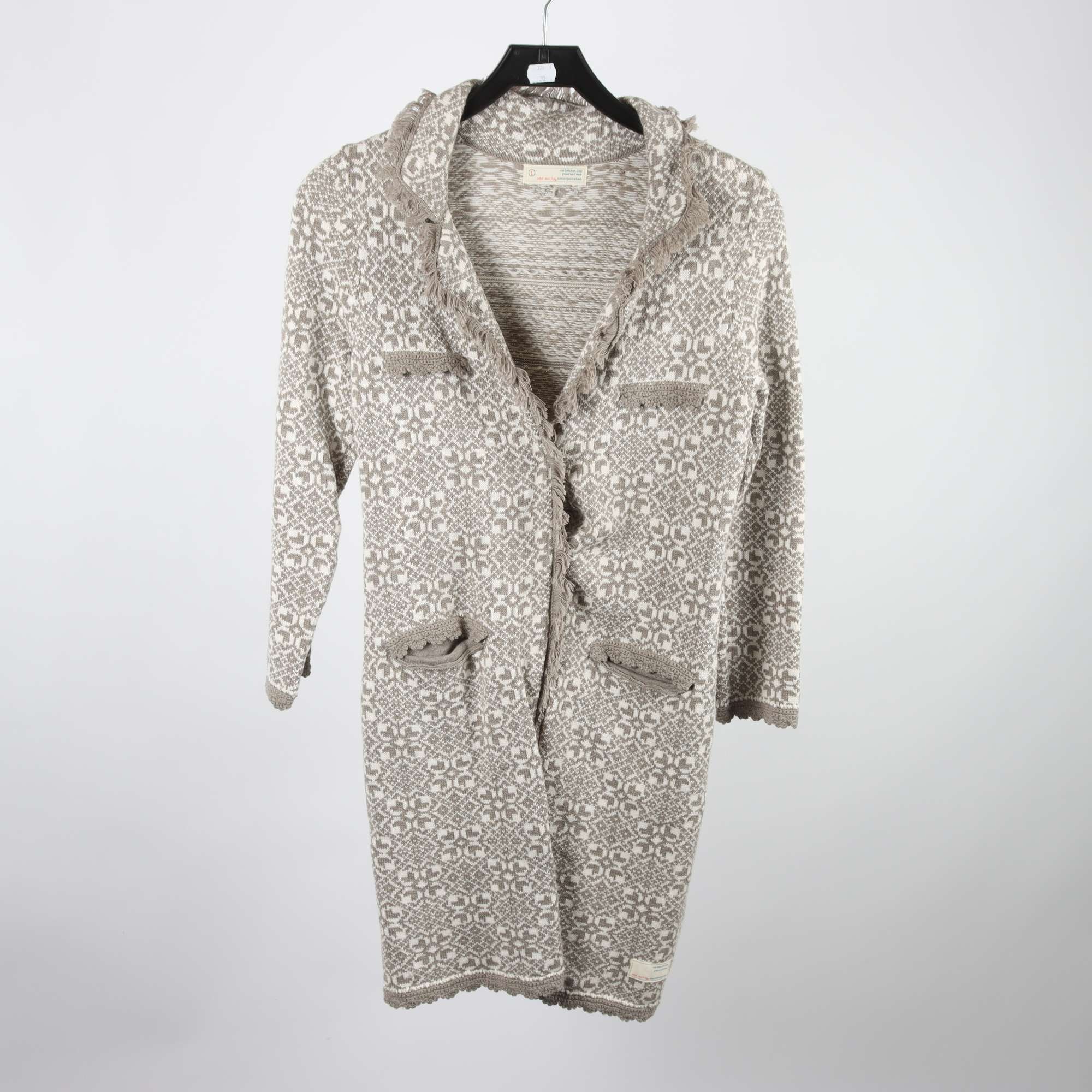 Kofta, Odd Molly, grå, vit, mönstrad, stl. 1 (S)