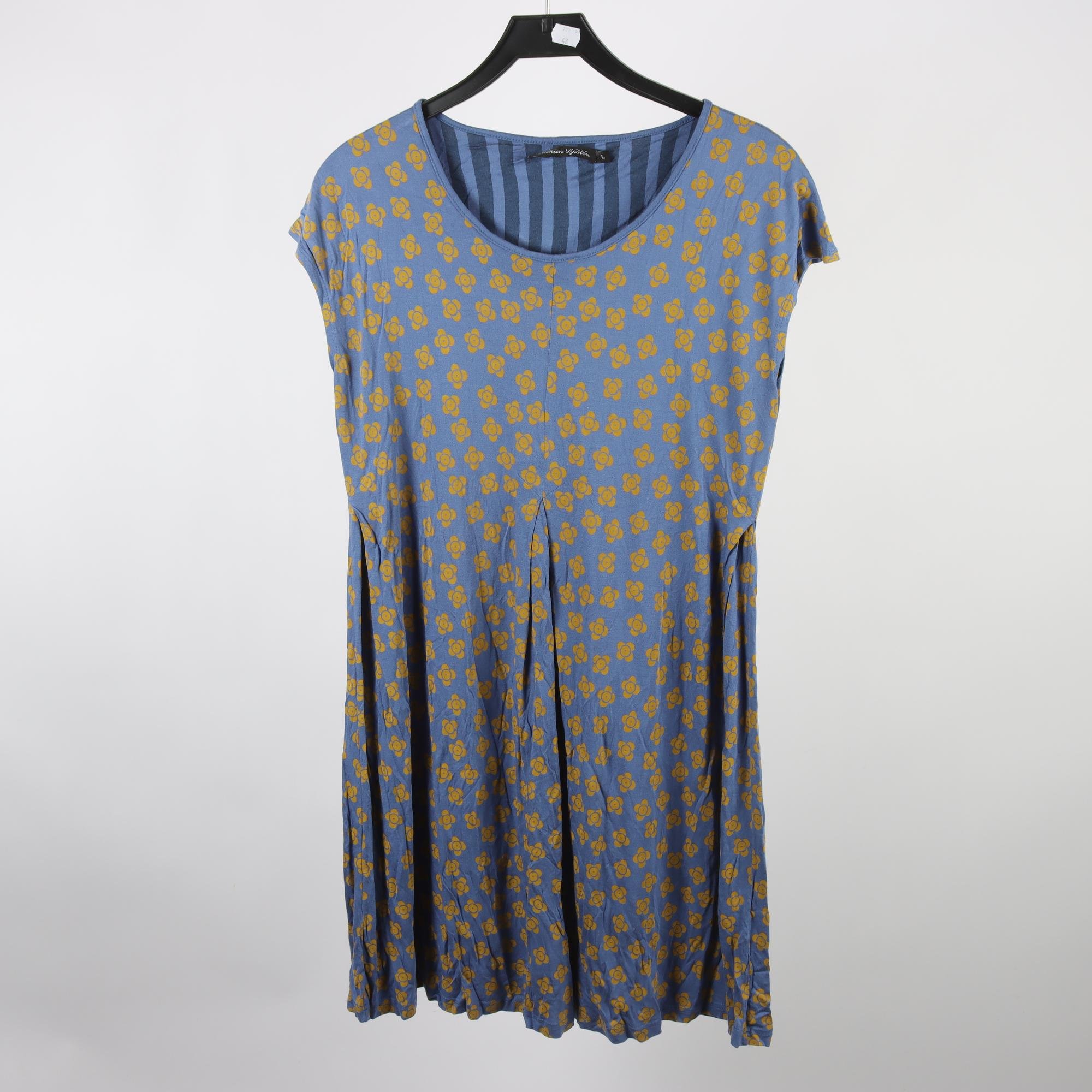 Klänning, Gudrun Sjödèn, blå, mönstrad, stl. L