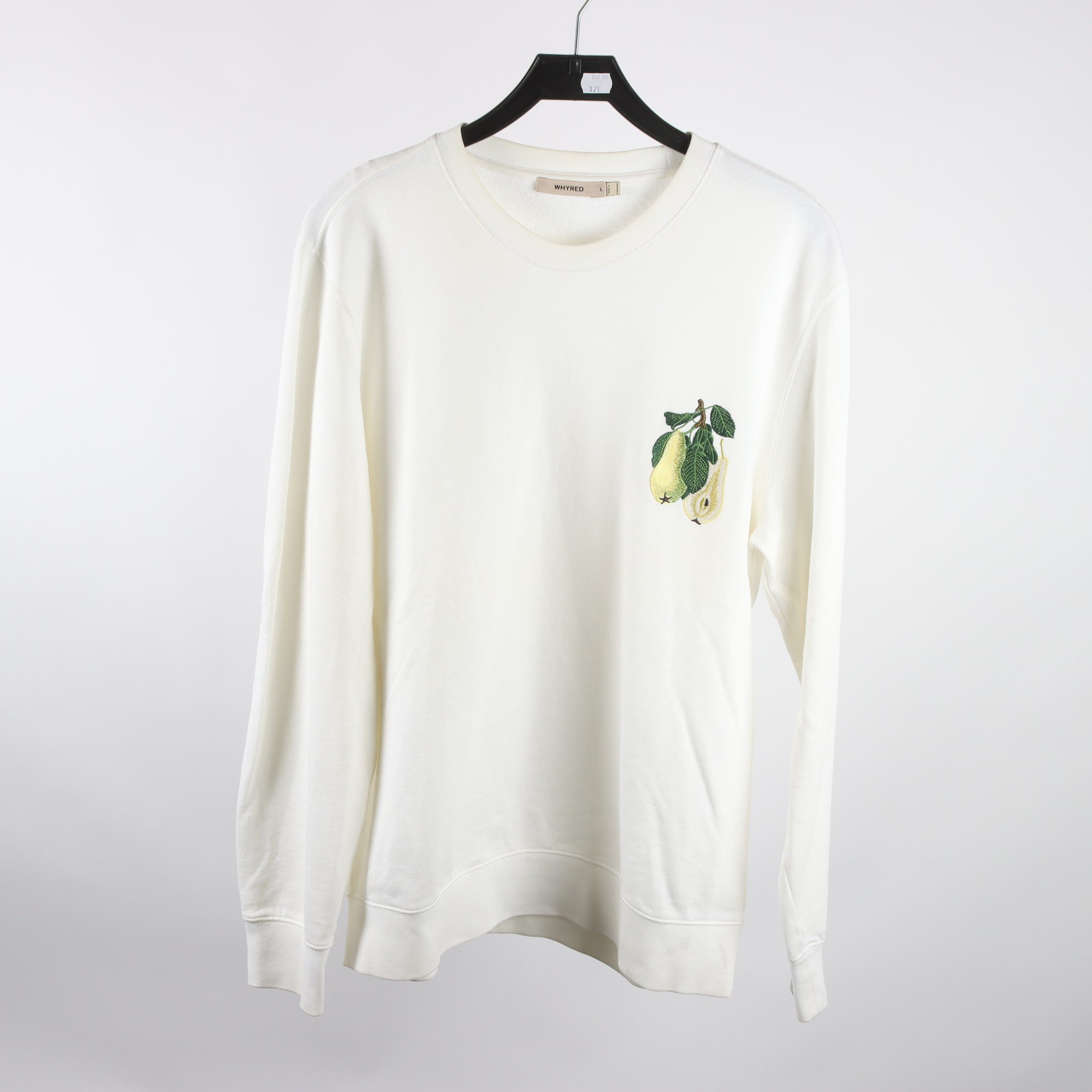 Sweatshirt, Whyred, vit, stl. L