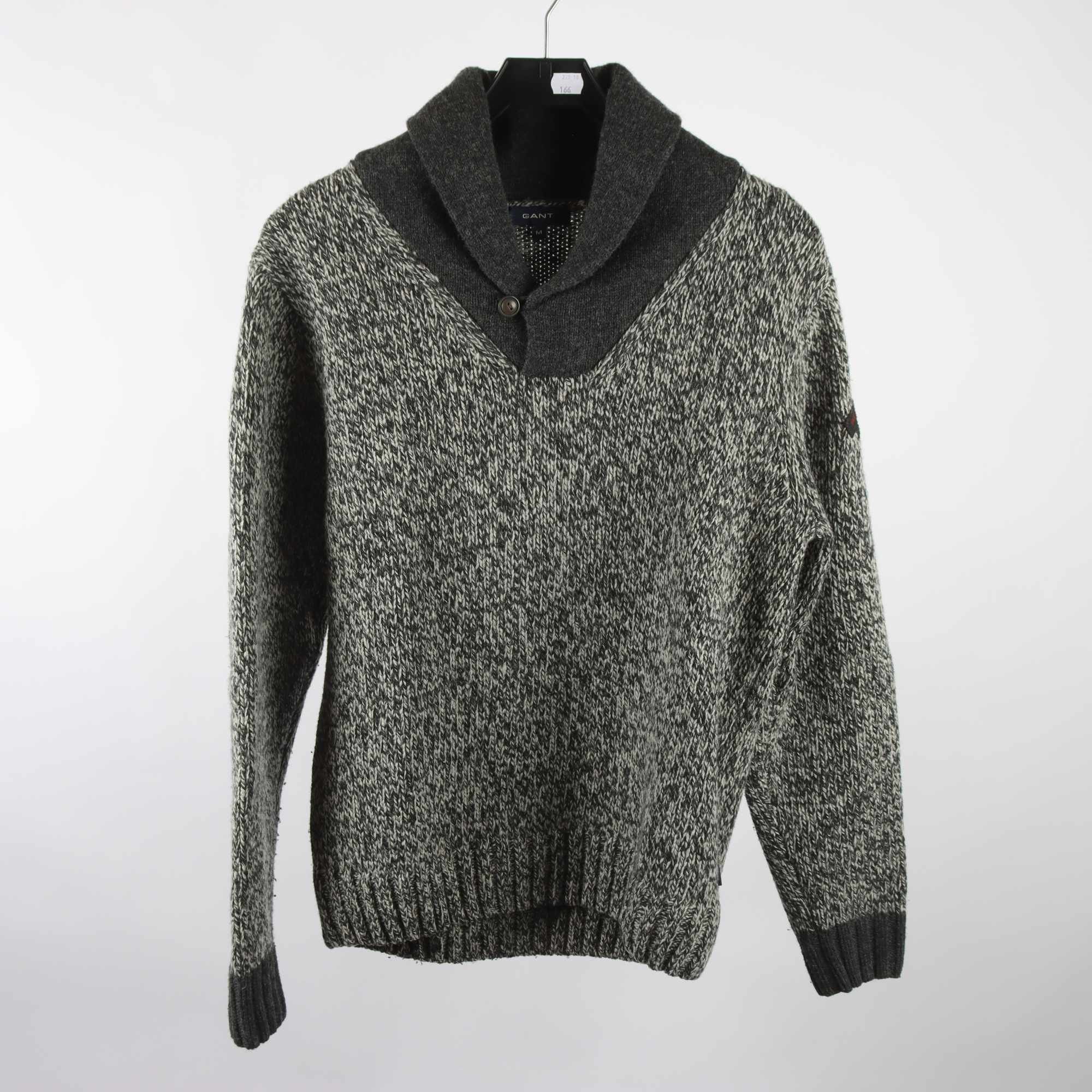 Tröja, Gant, grå, vit, stl. M