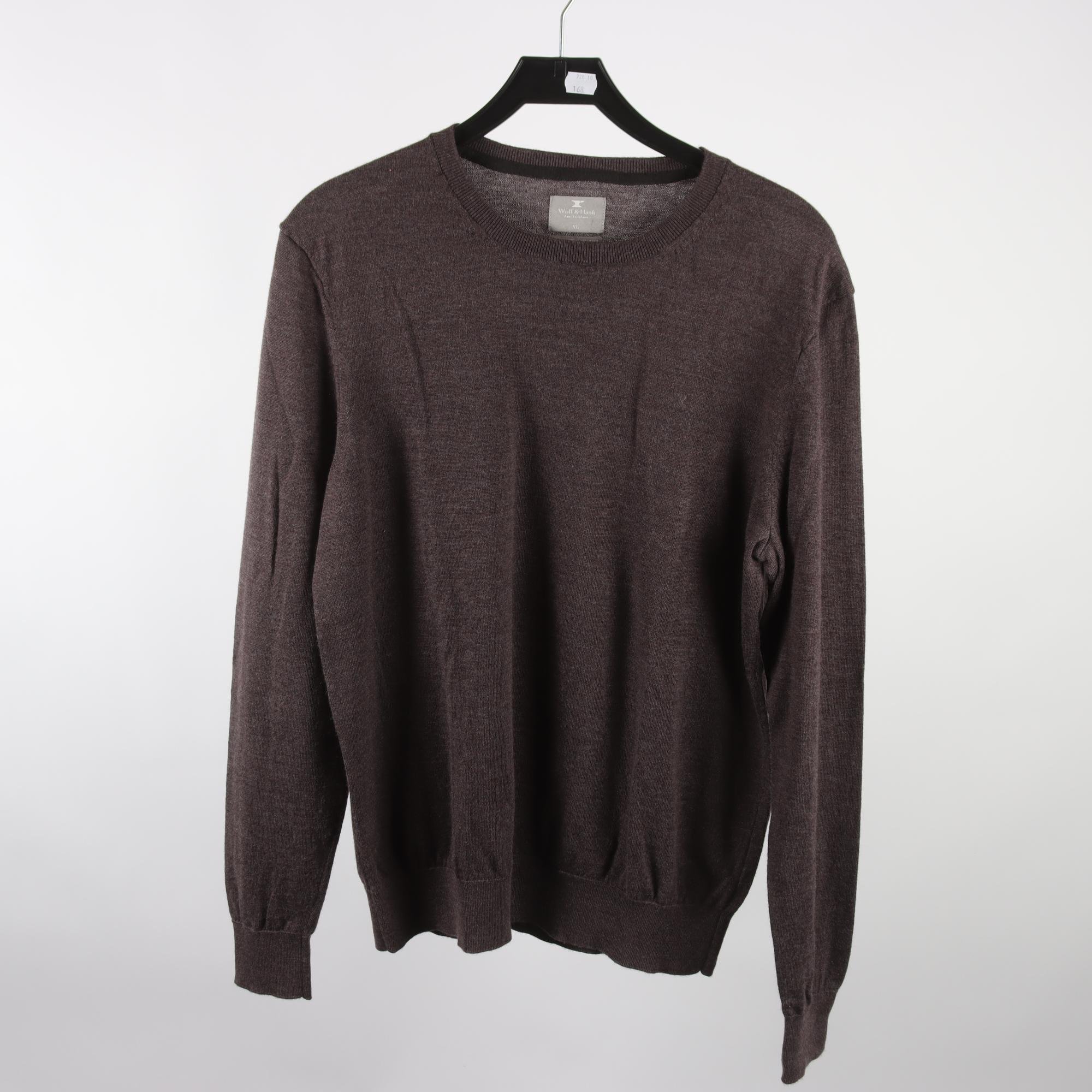 Tröja, Wolf & Hank, brun lila, stl. XL