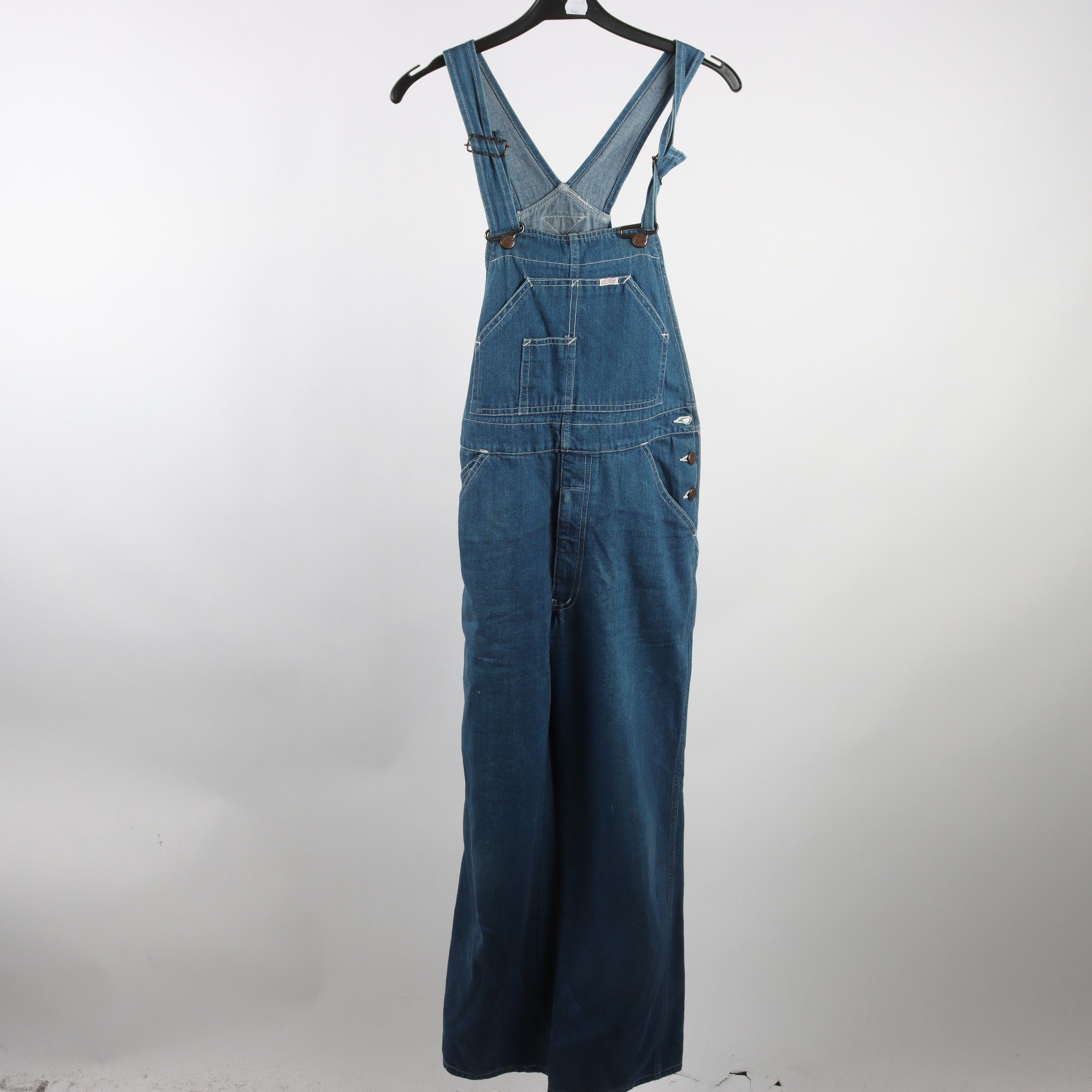 Hängselbyxor, Lip Star, blå, stl. M