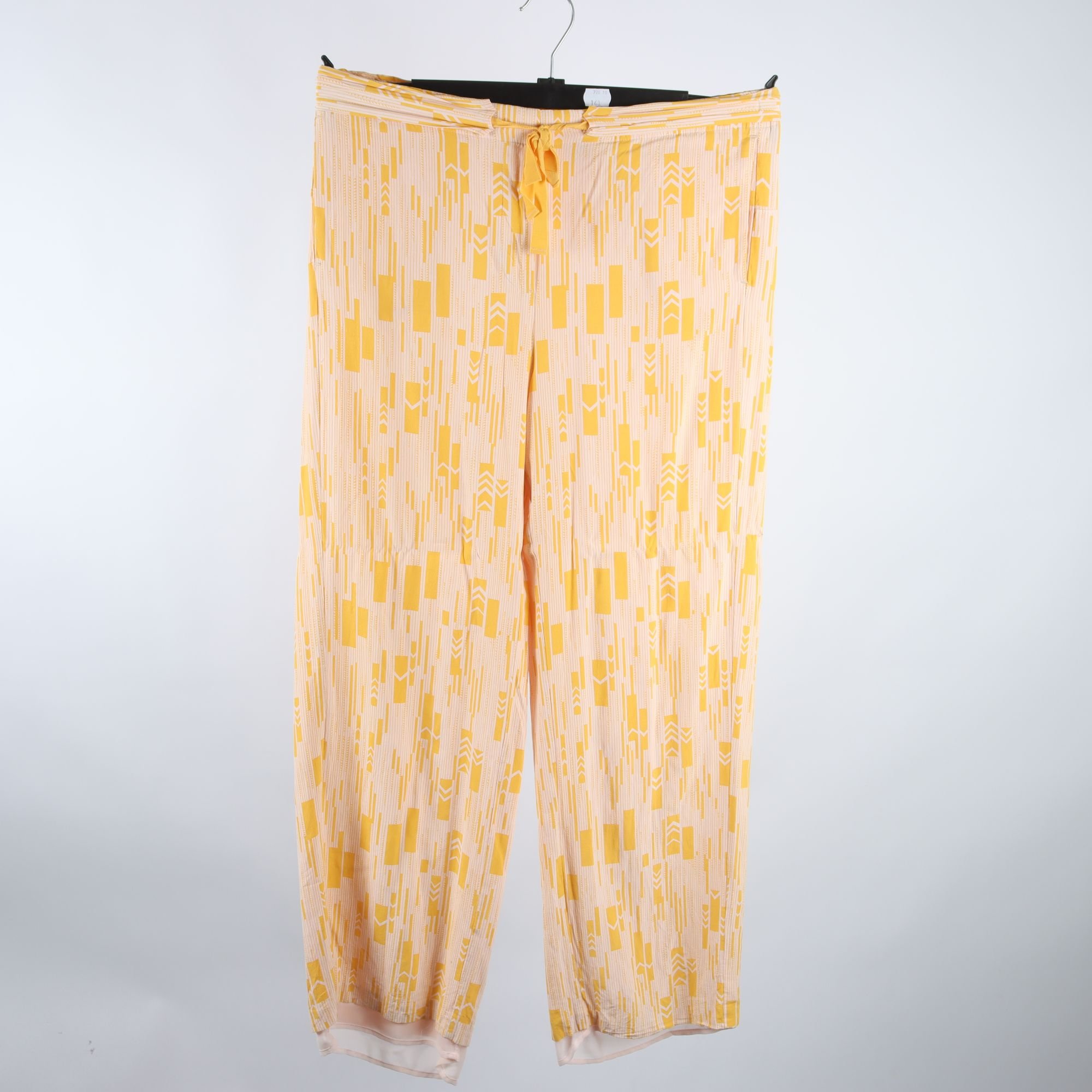 Byxor, Samsøe Samsøe, gul, mönstrad, stl. L