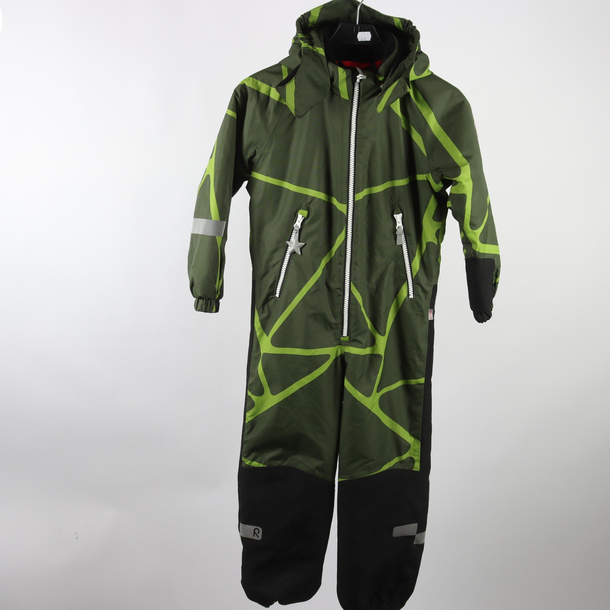 Overall, Reima, grön, mönstrad, stl. 134