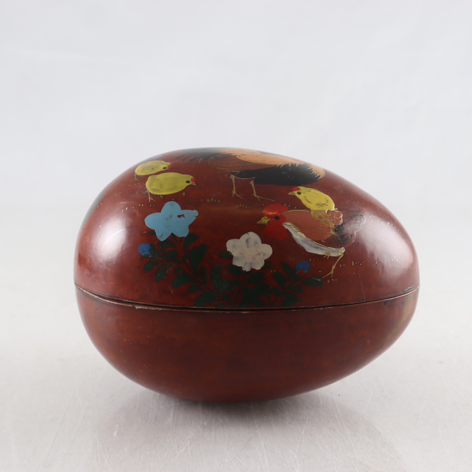 Påskägg, handmålat trä, Japan