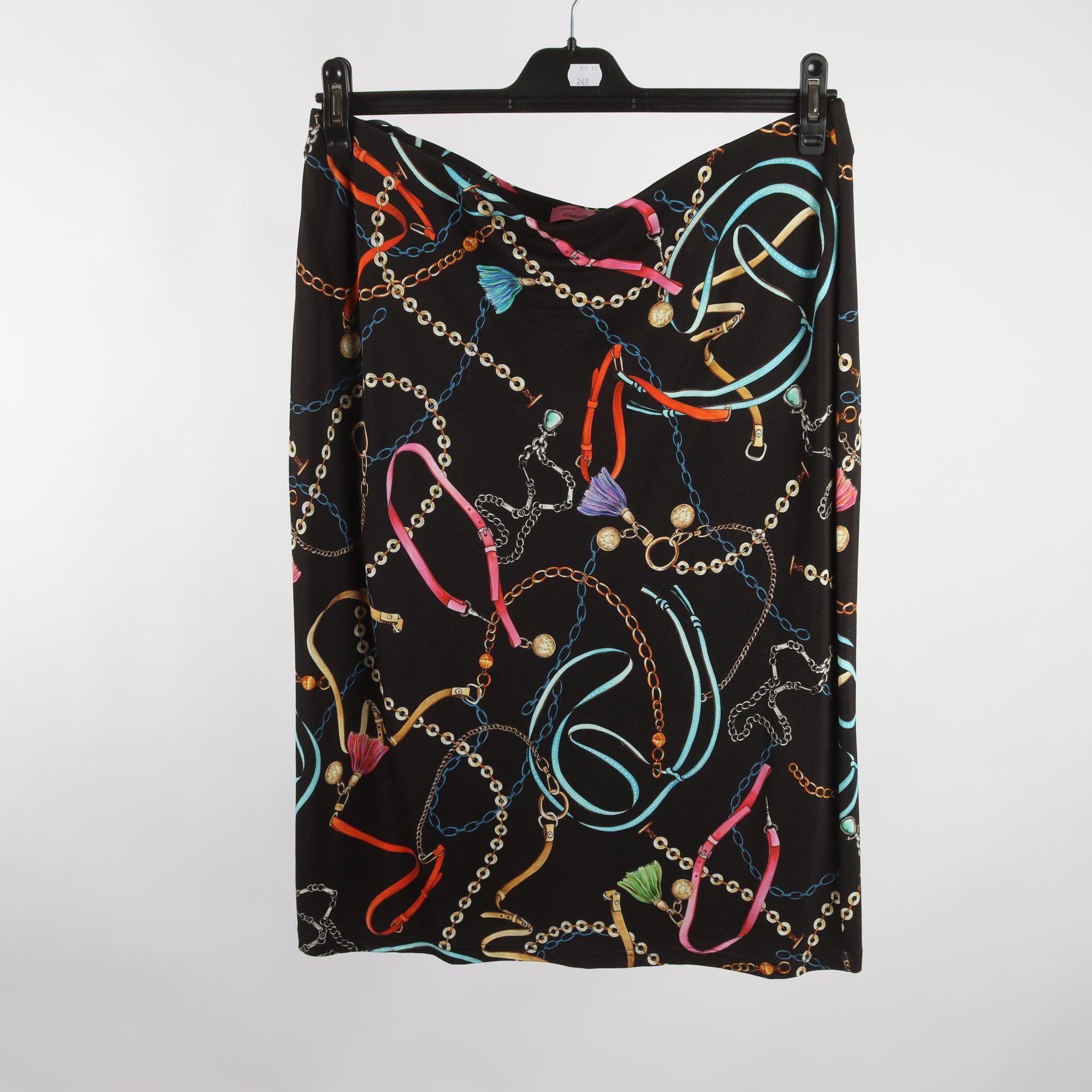 Kjol, Camilla Thulin, svart, mönstrad, stl. 46