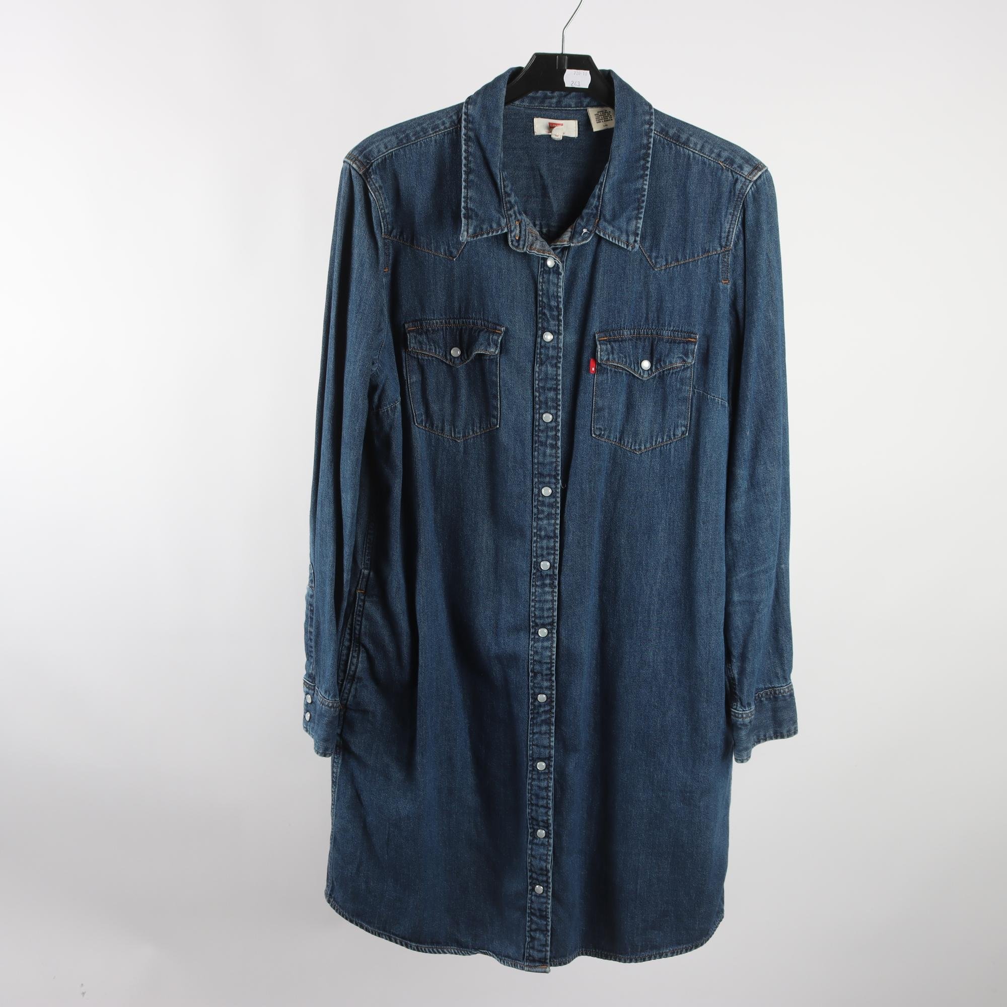 Jeansklänning, Levis, blå, stl. L