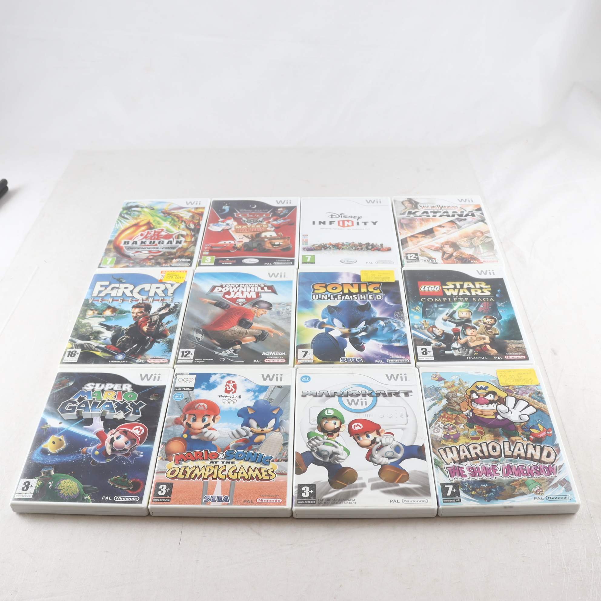 TV-spel, Nintendo Wii. 12st