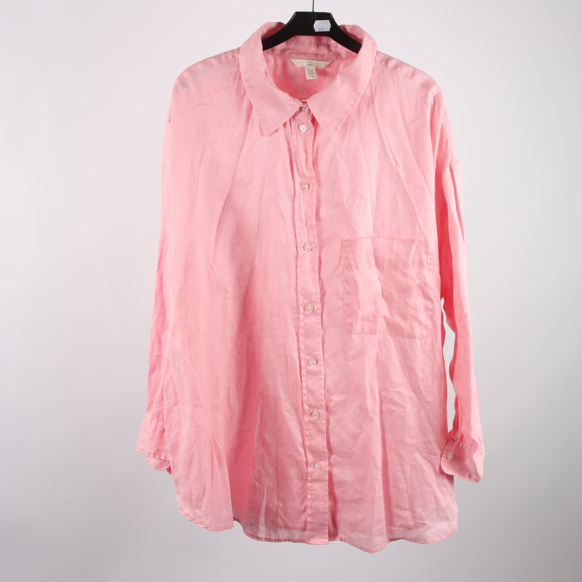 Blus/skjorta, H&M, rosa, stl. XXL