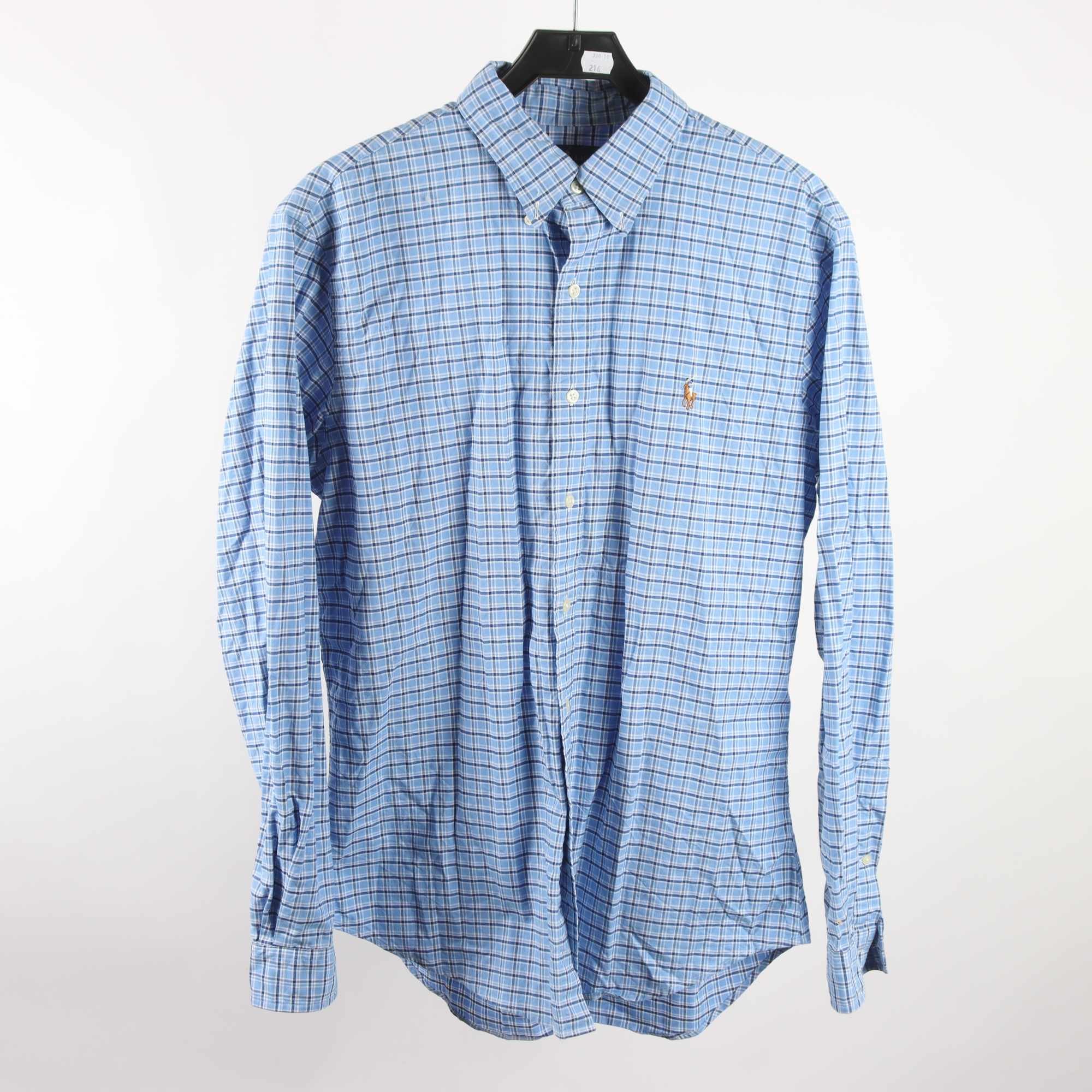 Skjorta, Ralph Lauren, blå, rutig, stl. L