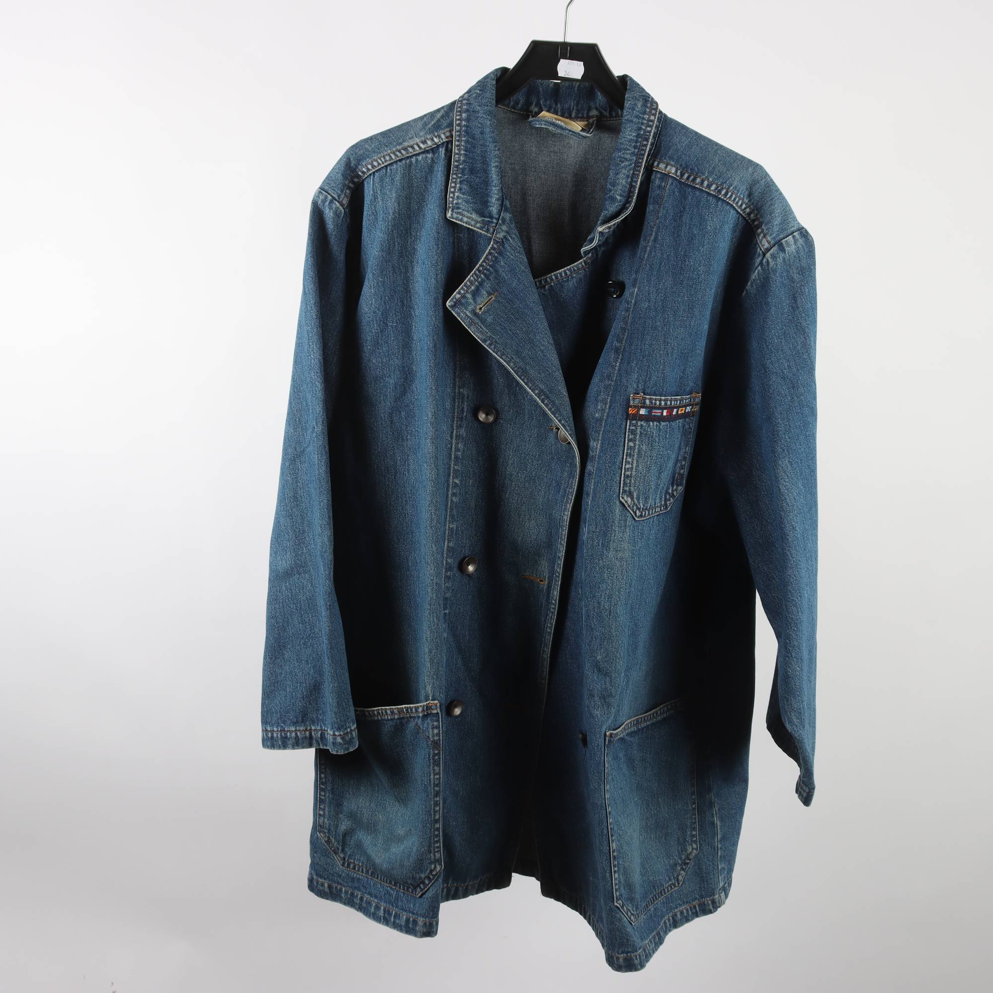 Jeanskappa, Ann Nichols, blå, stl. 44.